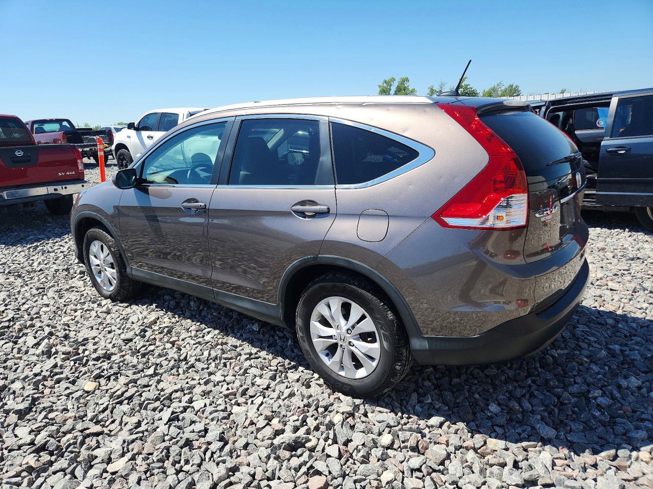 2014 Honda Cr-v Exl Brown vin: 2HKRM4H77EH657604