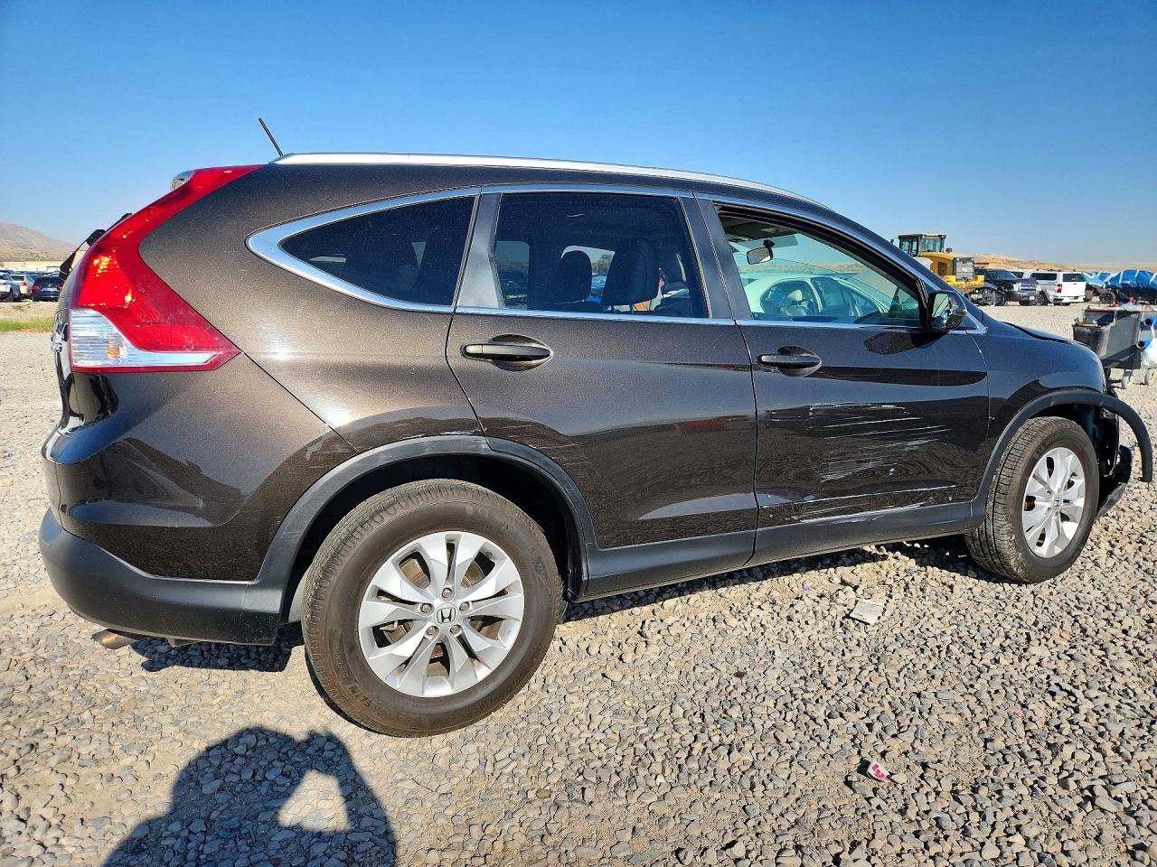 2014 Honda Cr-v Exl Brown vin: 2HKRM4H77EH657800