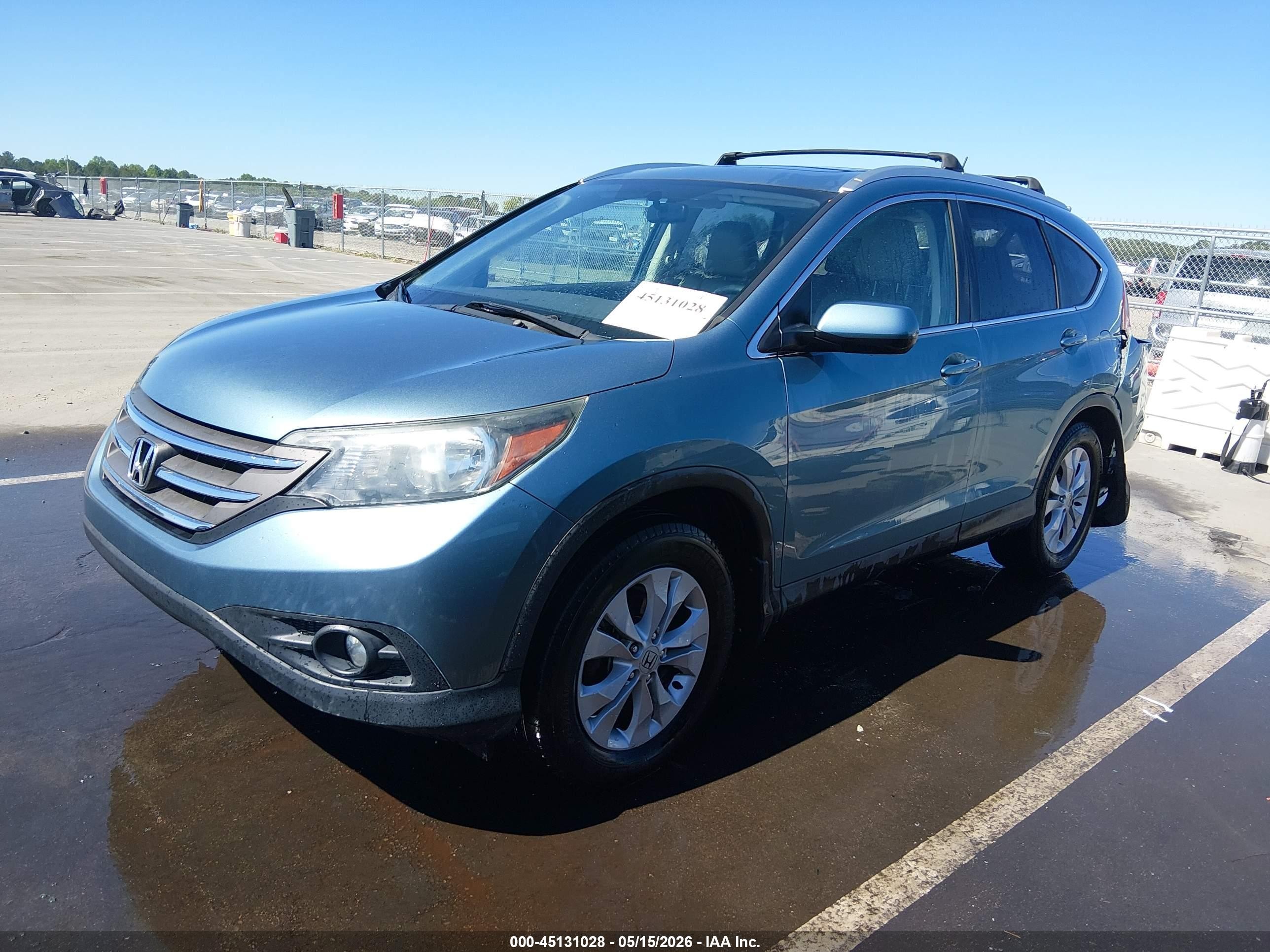 2014 Honda Cr-v Ex-l Синий vin: 2HKRM4H77EH662785