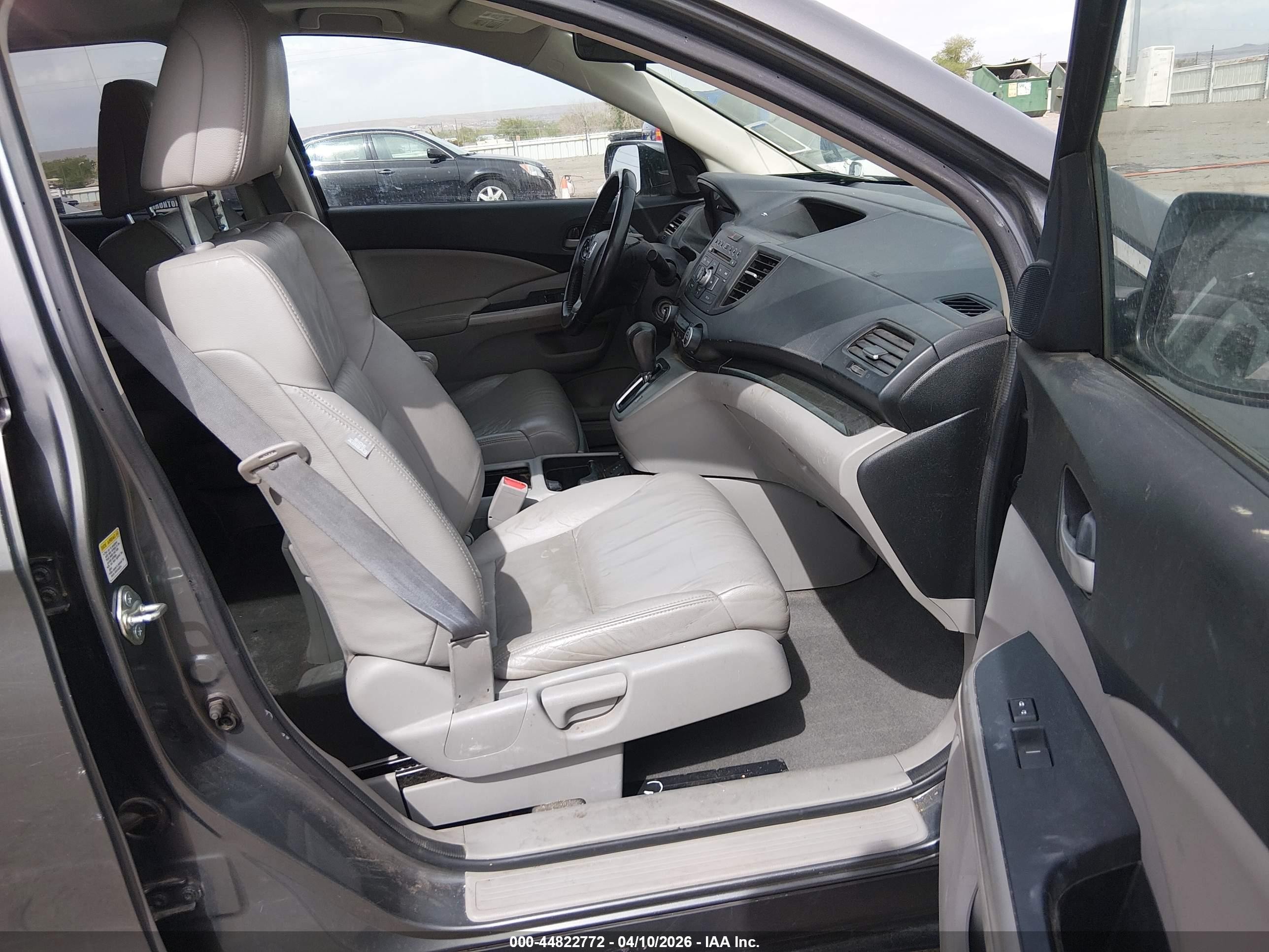 2014 Honda Cr-v Ex-l Gray vin: 2HKRM4H77EH664309
