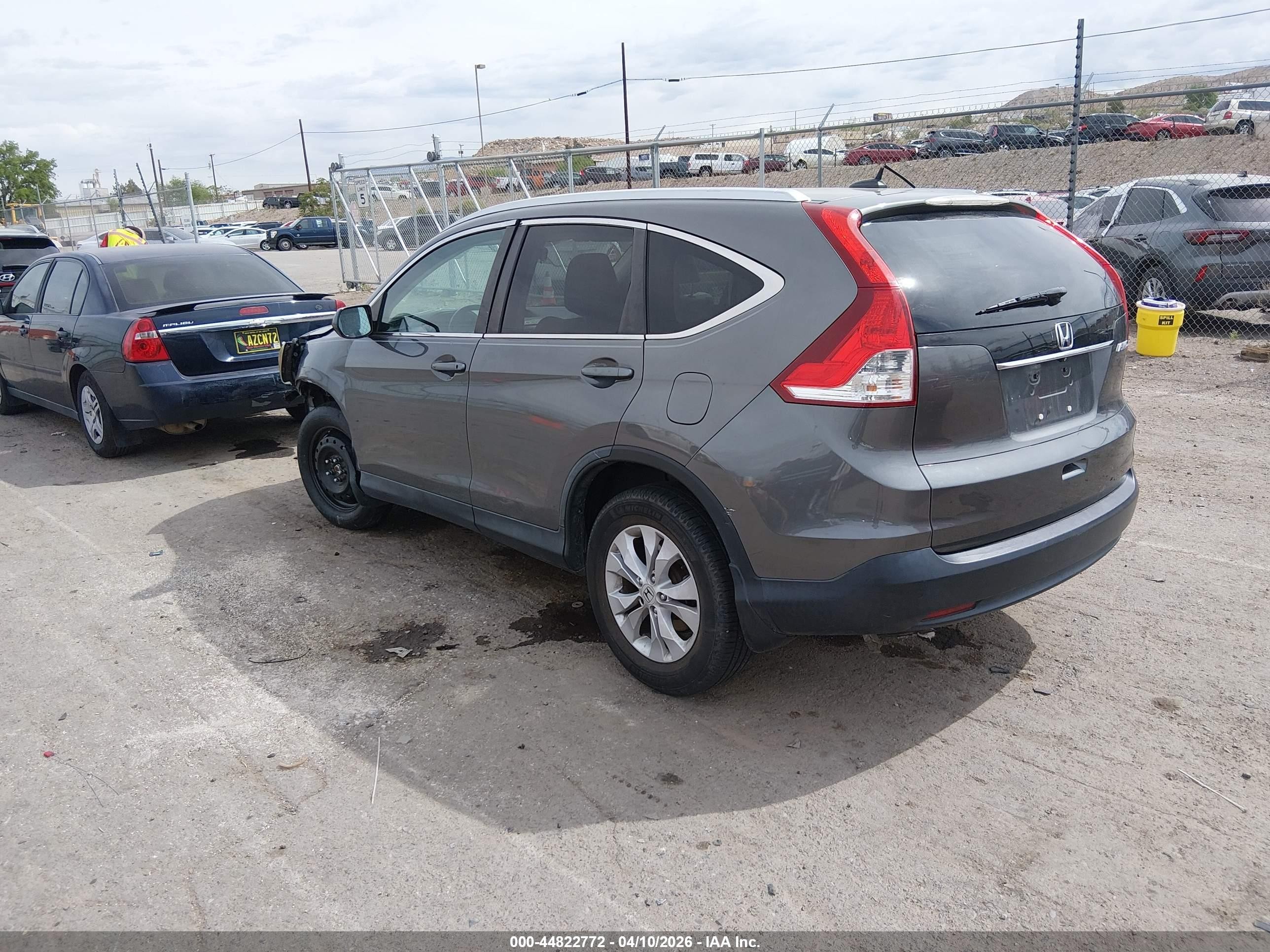2014 Honda Cr-v Ex-l Gray vin: 2HKRM4H77EH664309