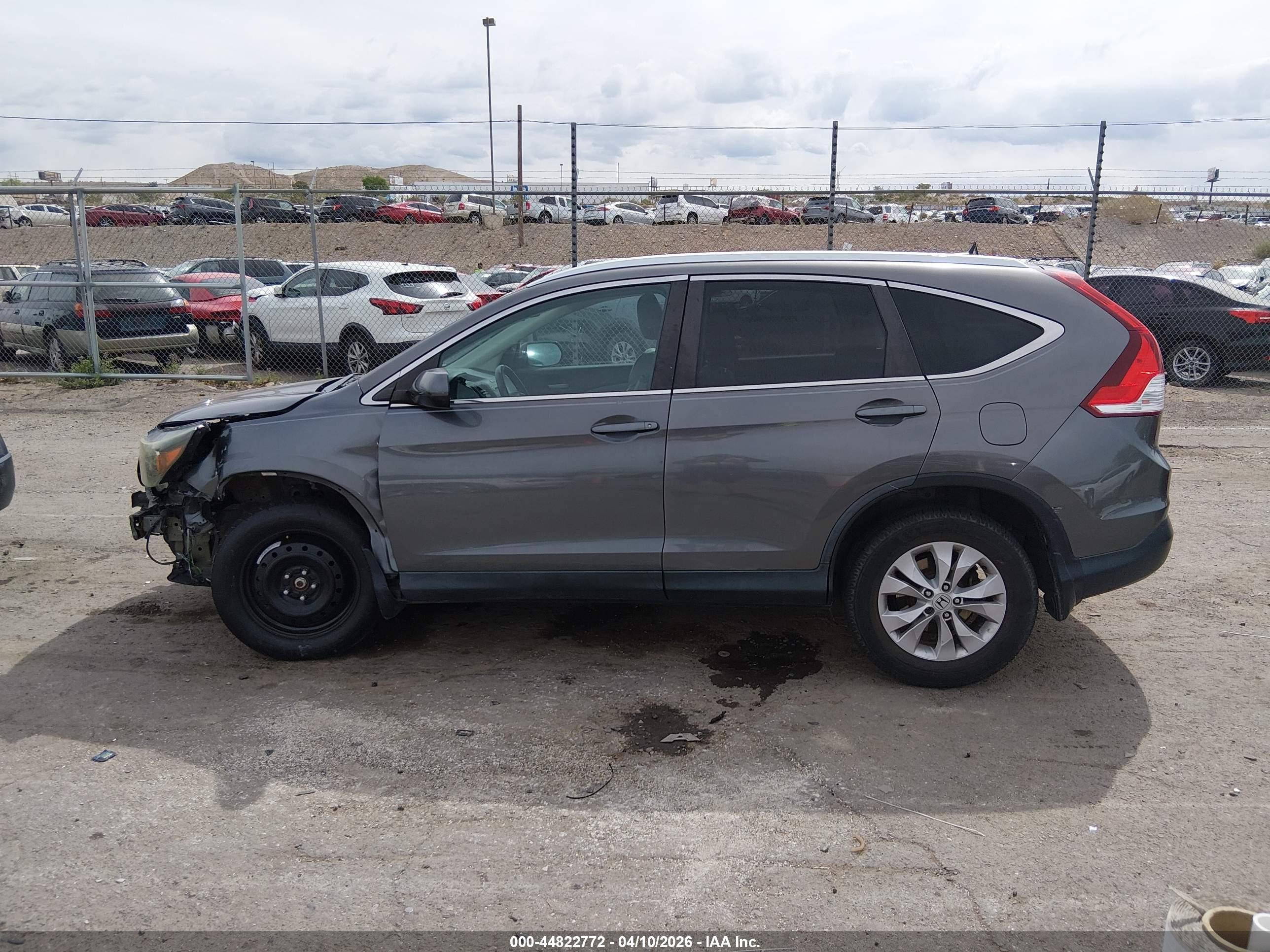 2014 Honda Cr-v Ex-l Gray vin: 2HKRM4H77EH664309