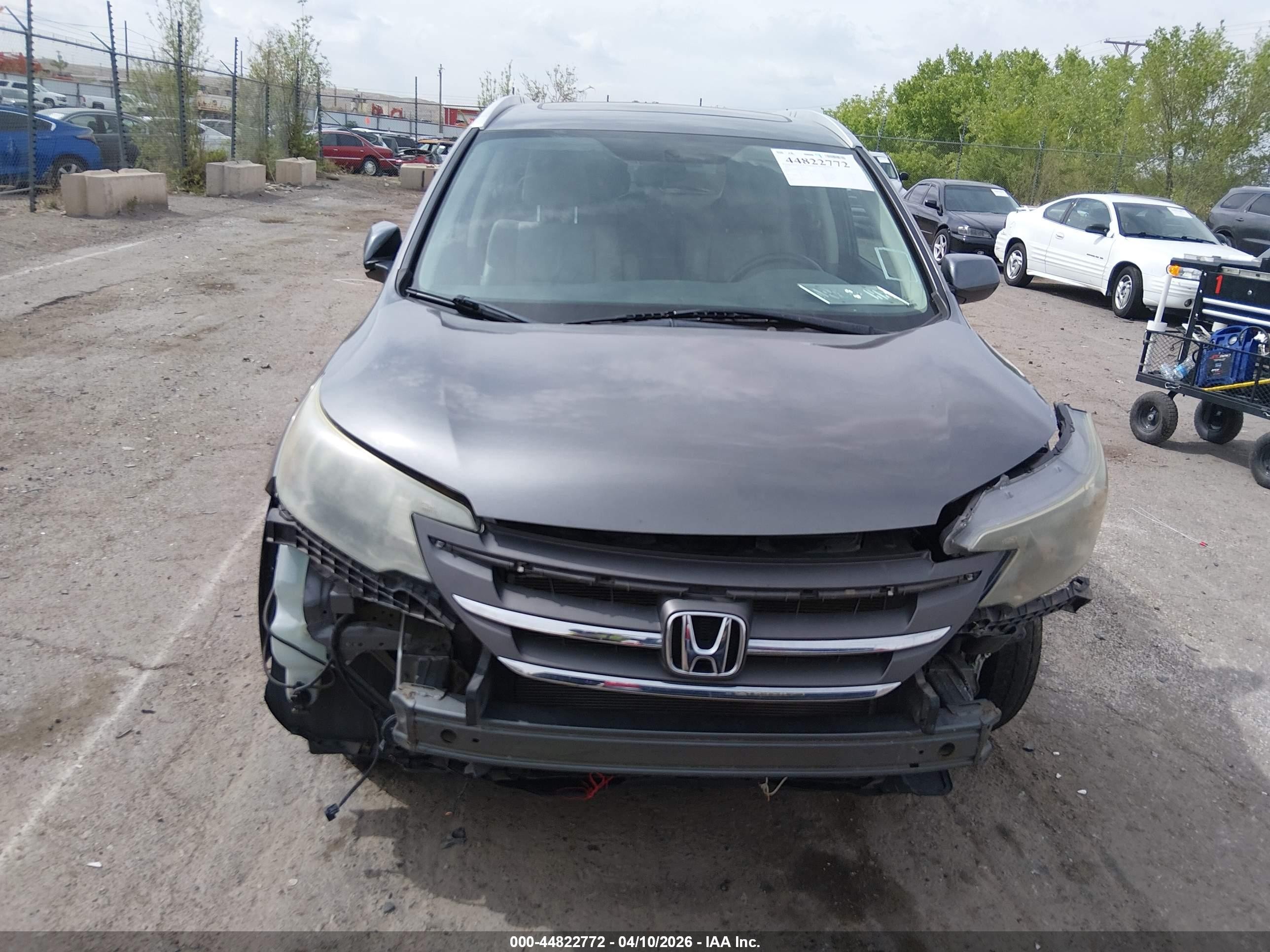 2014 Honda Cr-v Ex-l Gray vin: 2HKRM4H77EH664309