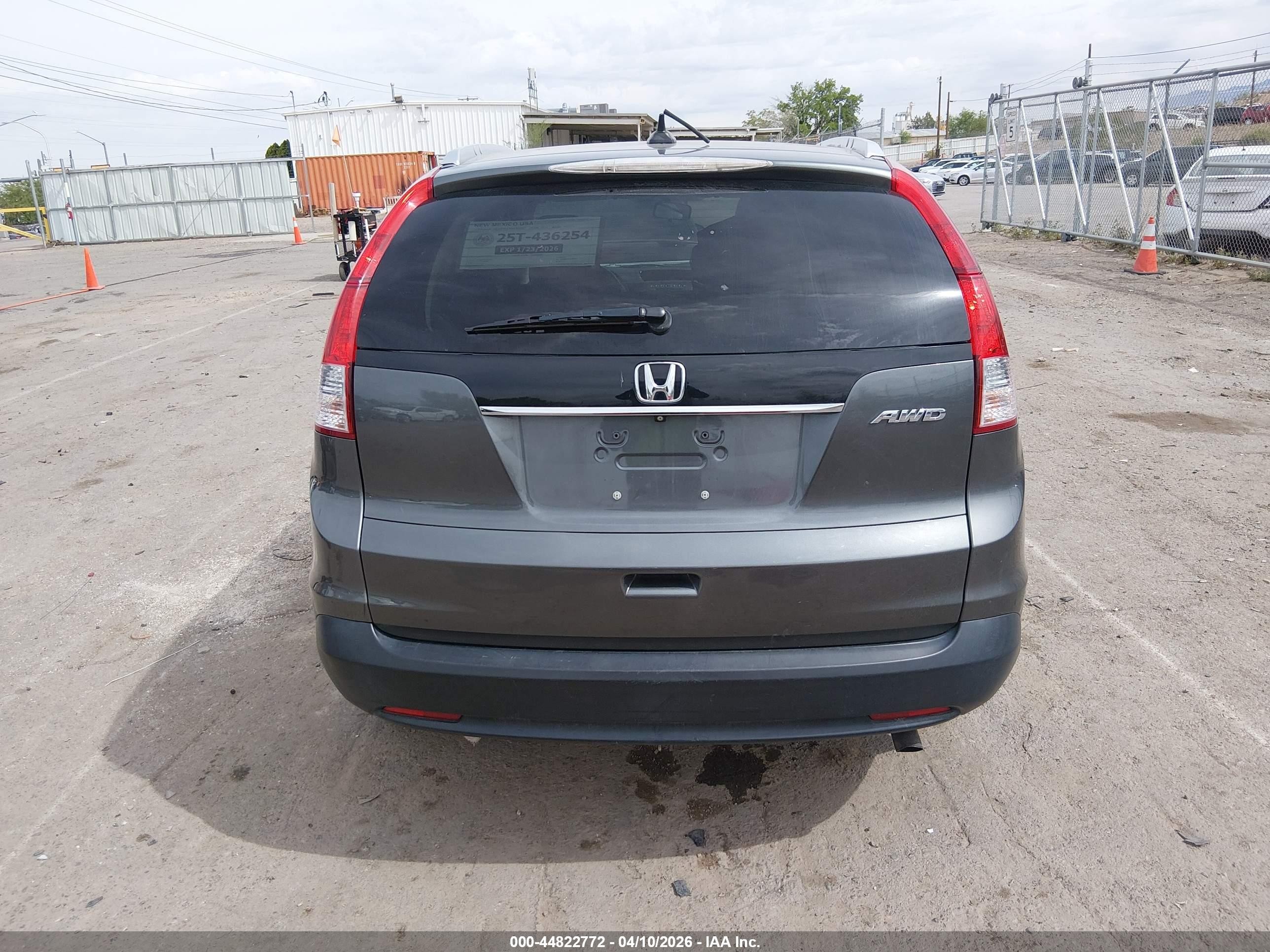 2014 Honda Cr-v Ex-l Gray vin: 2HKRM4H77EH664309