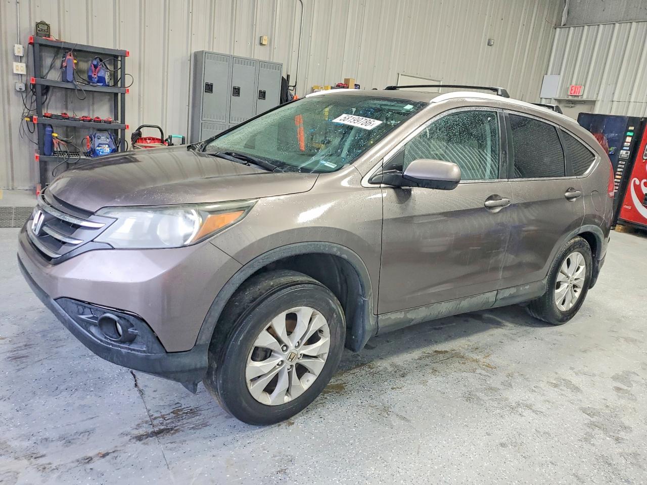 2014 Honda Cr-v Exl Gray vin: 2HKRM4H77EH665444