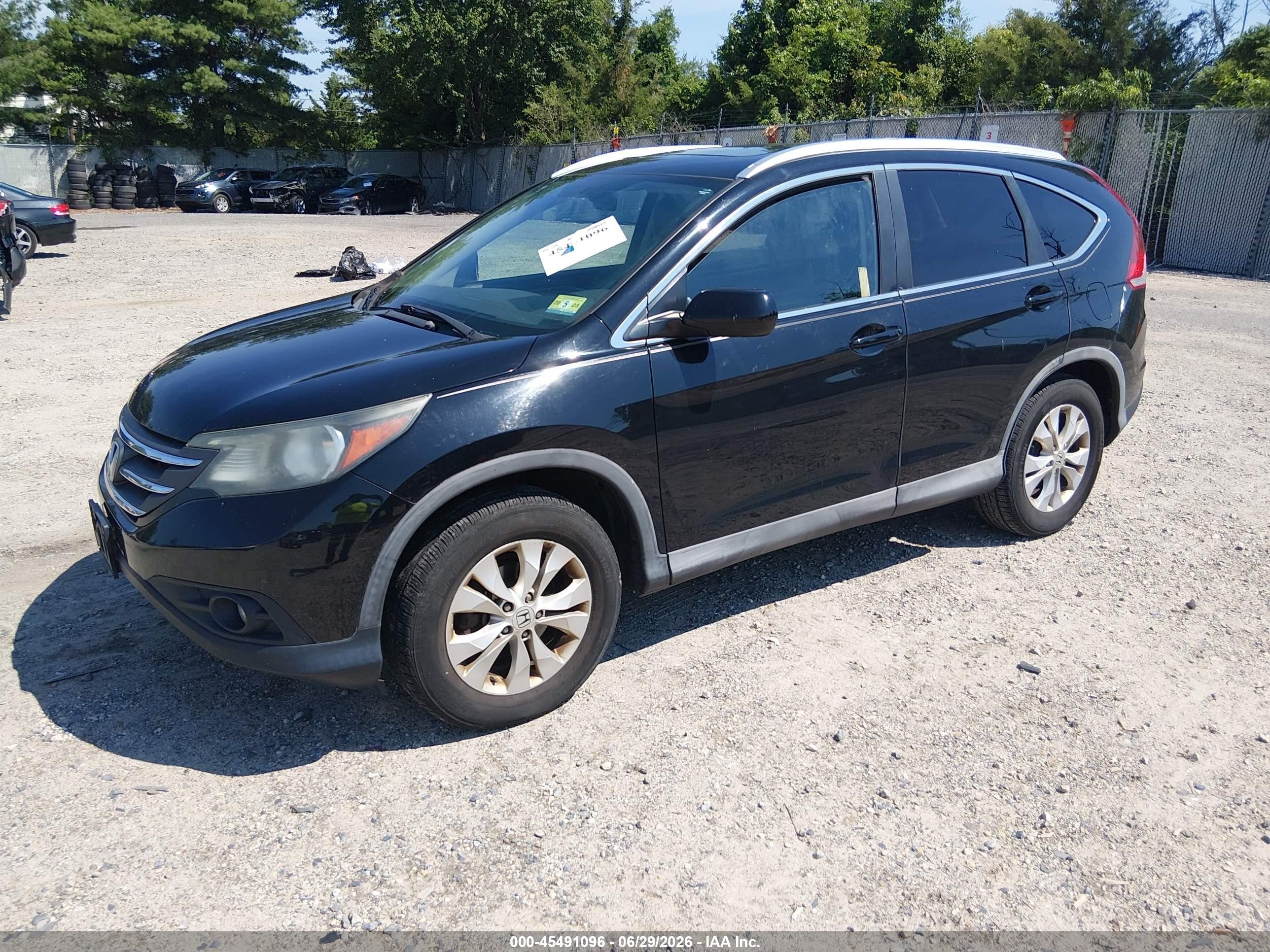 2014 Honda Cr-v Ex-l Black vin: 2HKRM4H77EH677044