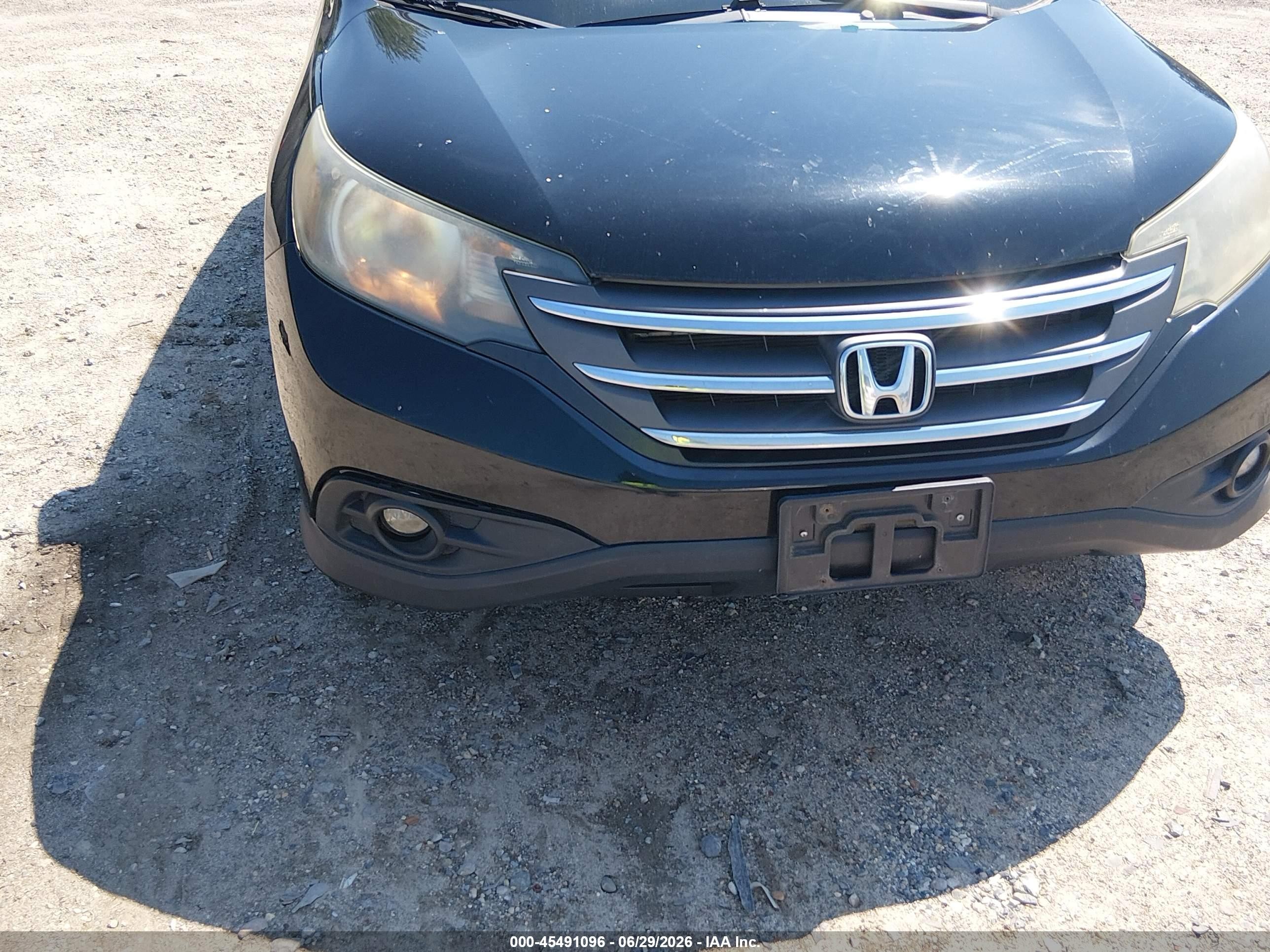 2014 Honda Cr-v Ex-l Black vin: 2HKRM4H77EH677044
