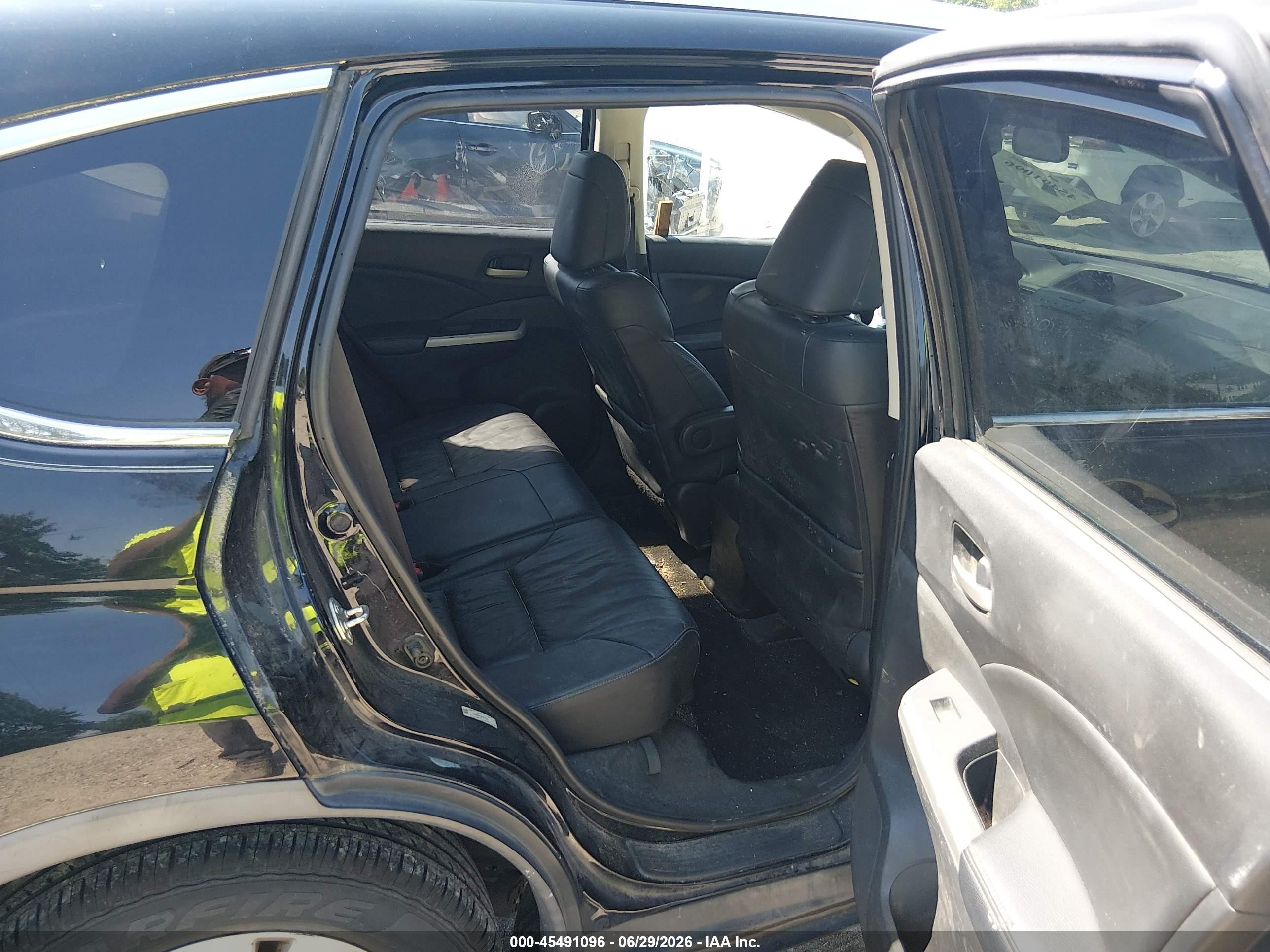 2014 Honda Cr-v Ex-l Black vin: 2HKRM4H77EH677044