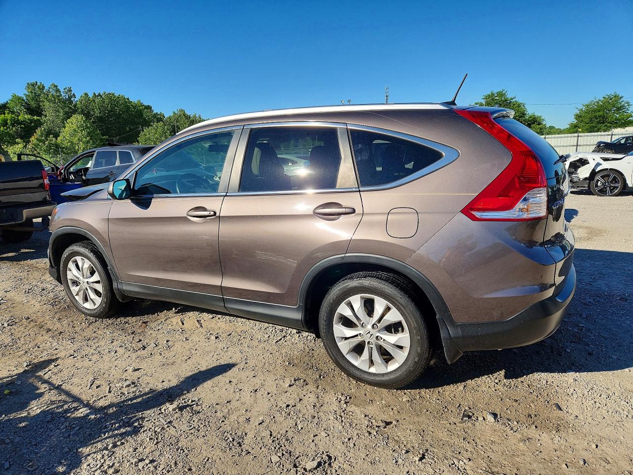 2014 Honda Cr-v Exl Gray vin: 2HKRM4H77EH685791