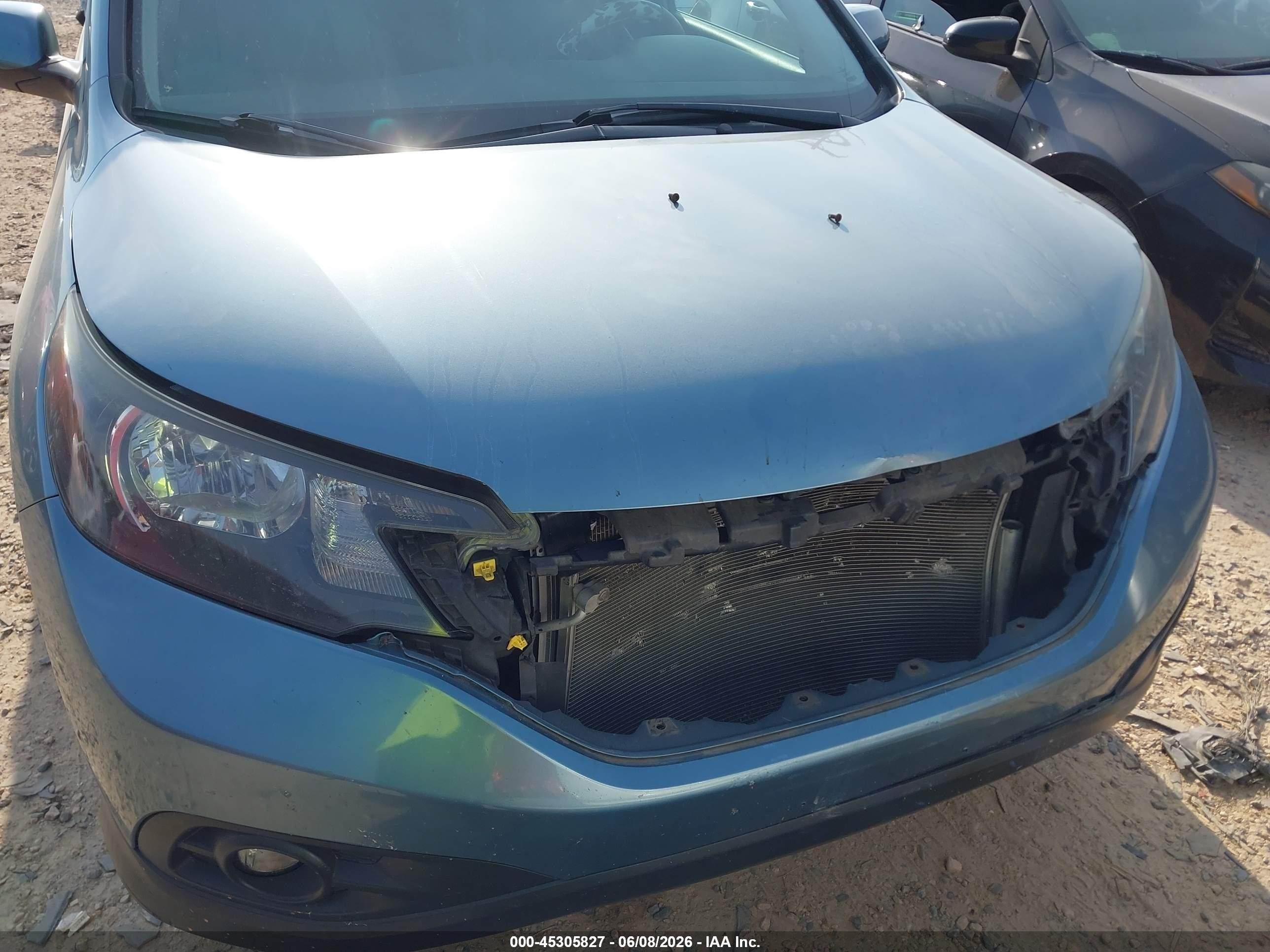 2014 Honda Cr-v Ex-l Teal vin: 2HKRM4H77EH700340