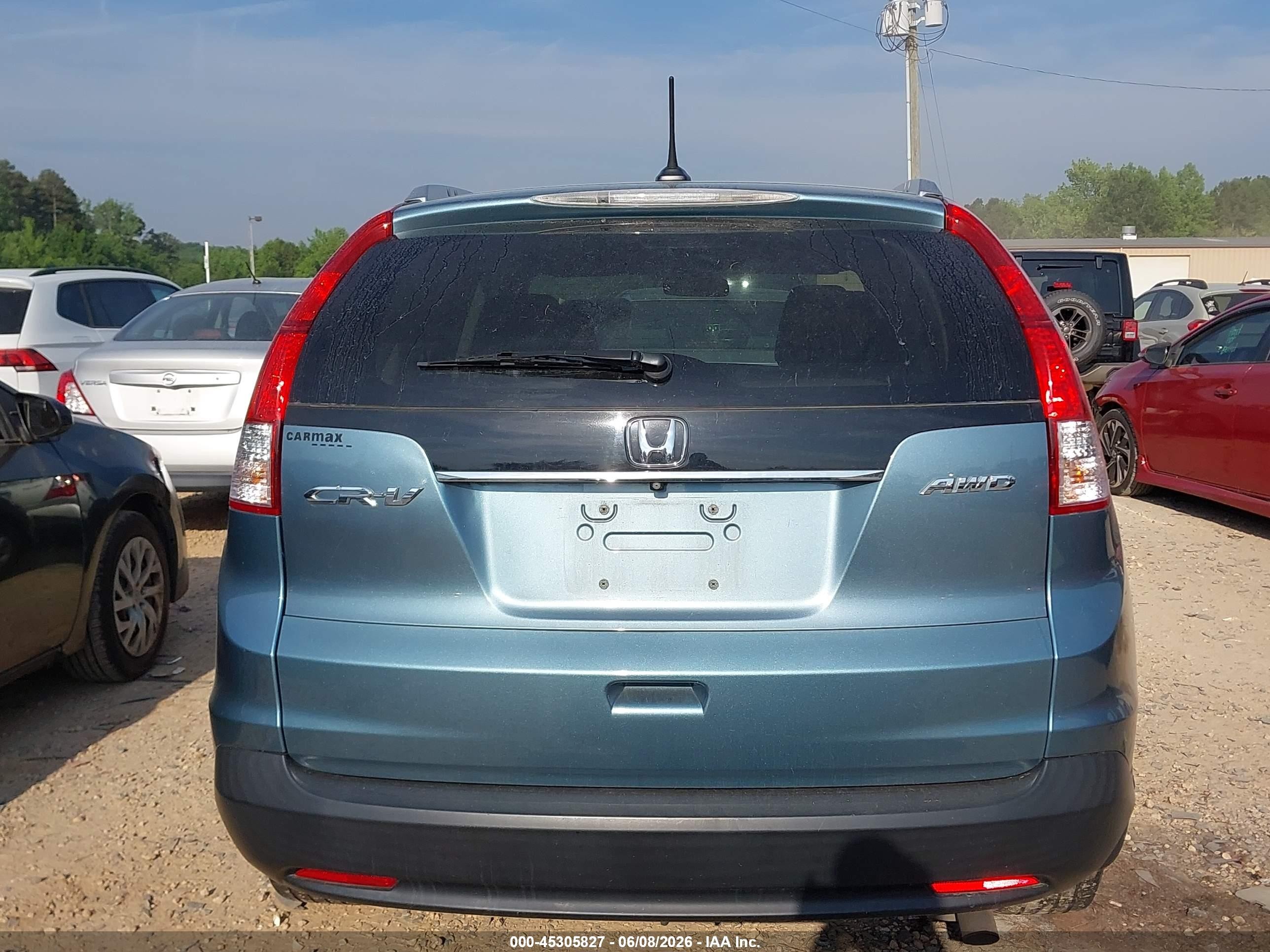 2014 Honda Cr-v Ex-l Teal vin: 2HKRM4H77EH700340