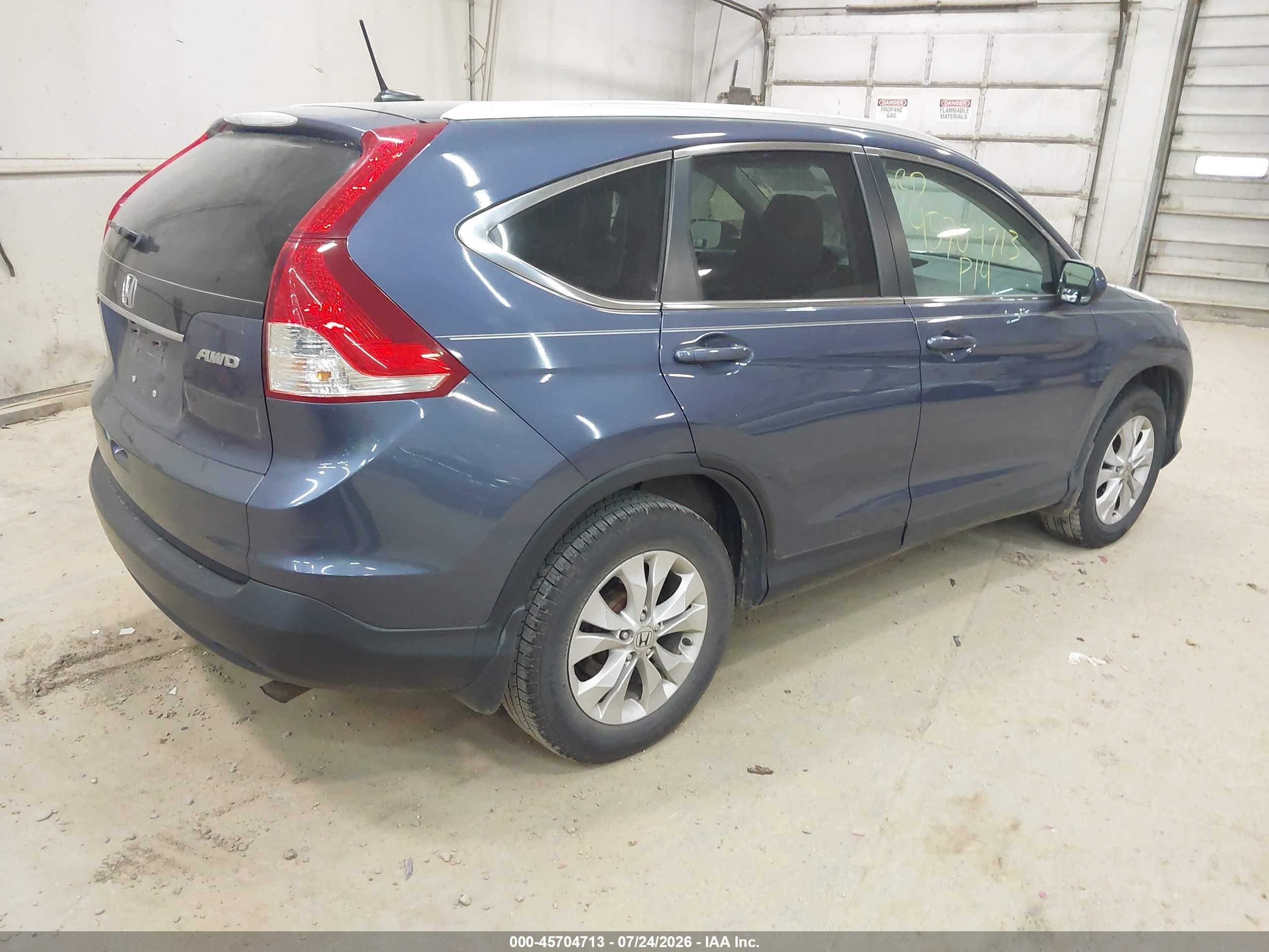 2014 Honda Cr-v Ex-l Black vin: 2HKRM4H77EH703156