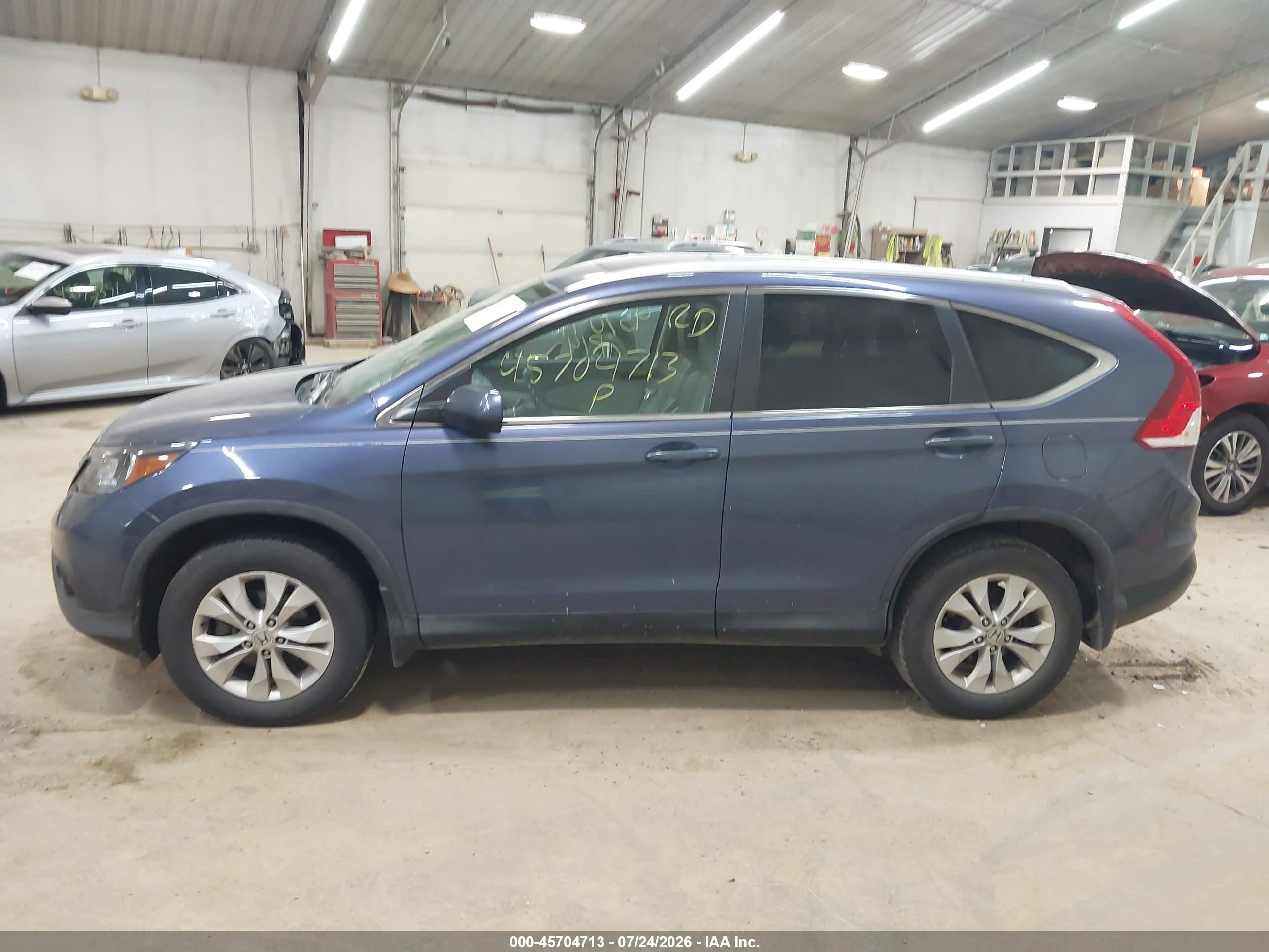 2014 Honda Cr-v Ex-l Black vin: 2HKRM4H77EH703156