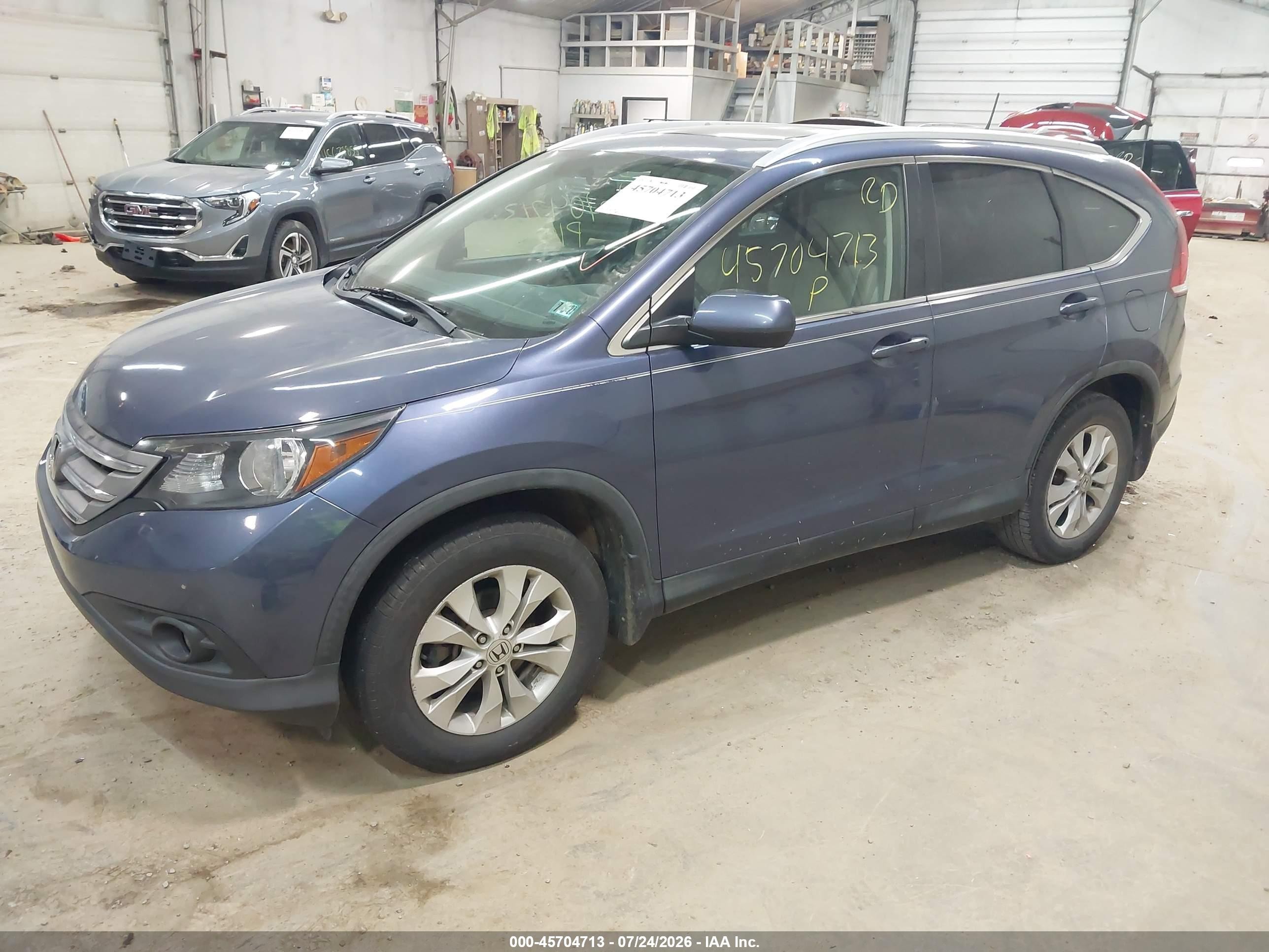 2014 Honda Cr-v Ex-l Black vin: 2HKRM4H77EH703156