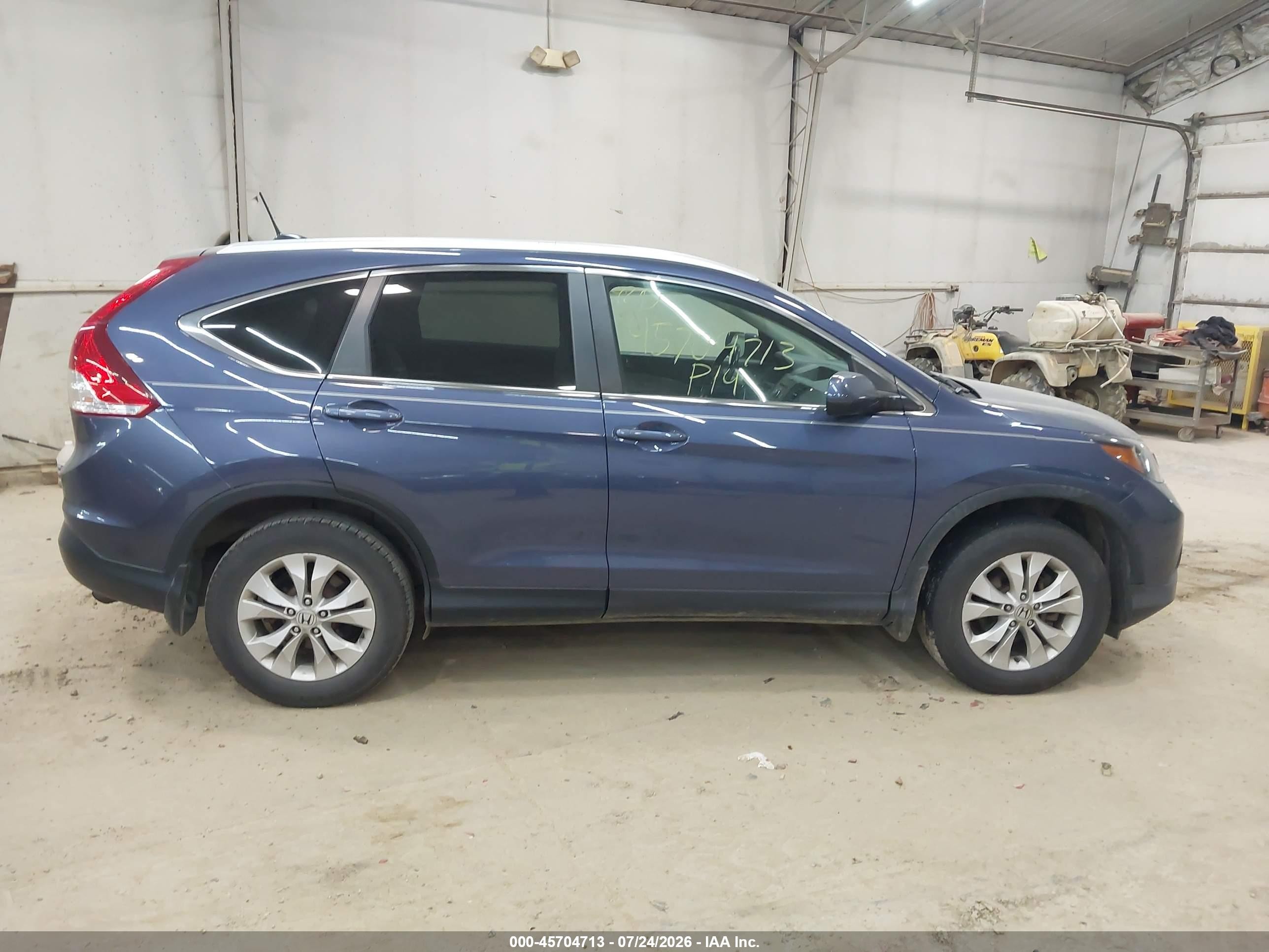 2014 Honda Cr-v Ex-l Black vin: 2HKRM4H77EH703156