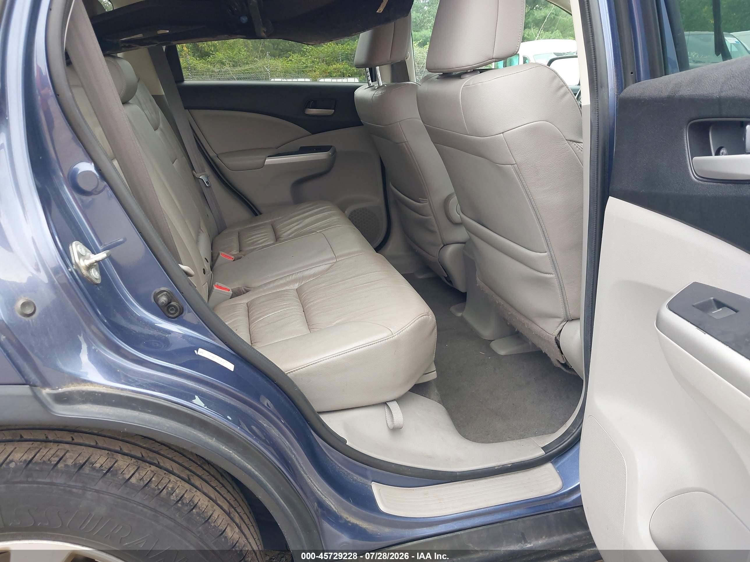 2014 Honda Cr-v Ex-l Синий vin: 2HKRM4H77EH708325