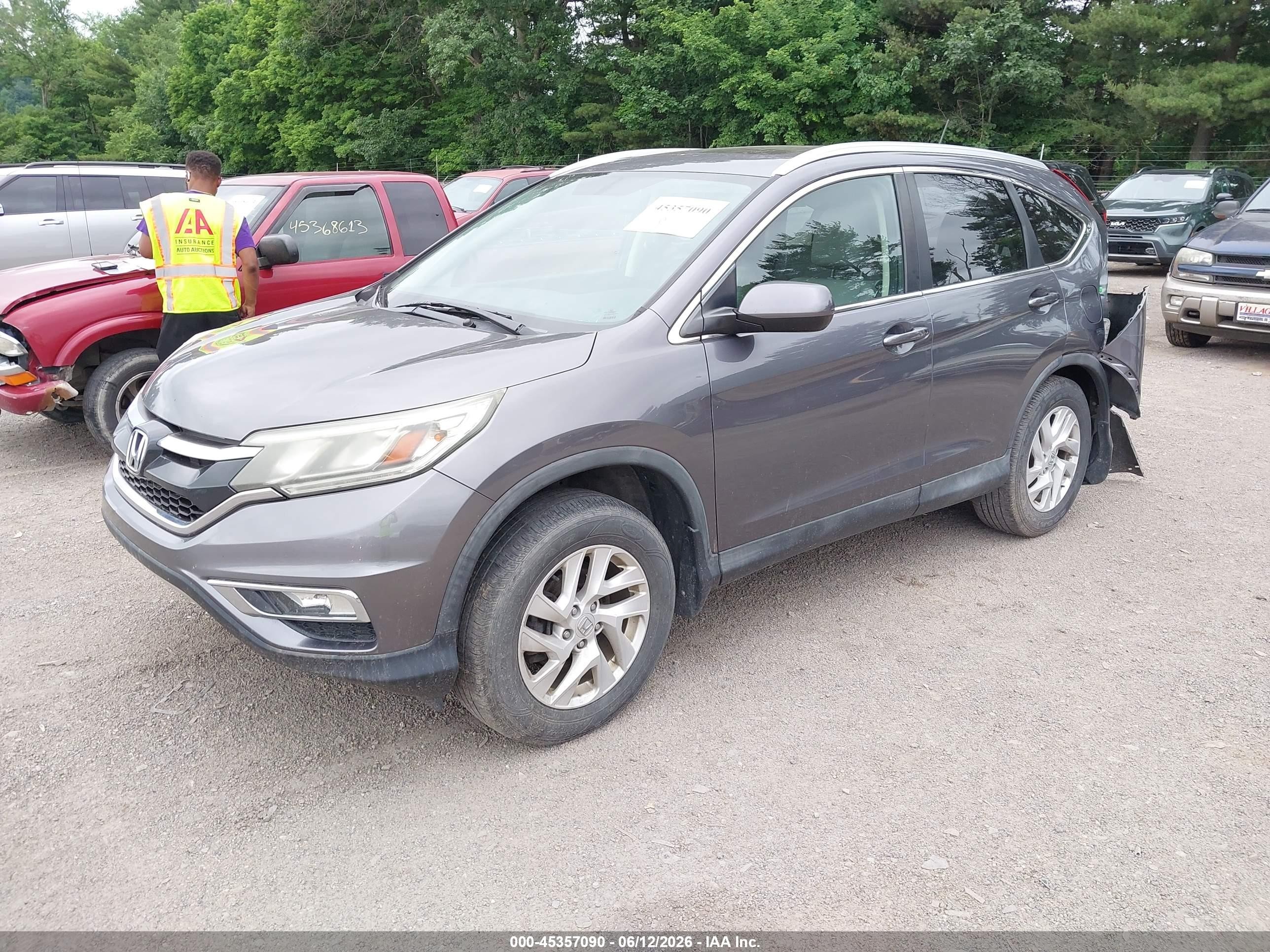 2015 Honda Cr-v Ex-l Серый vin: 2HKRM4H77FH618237