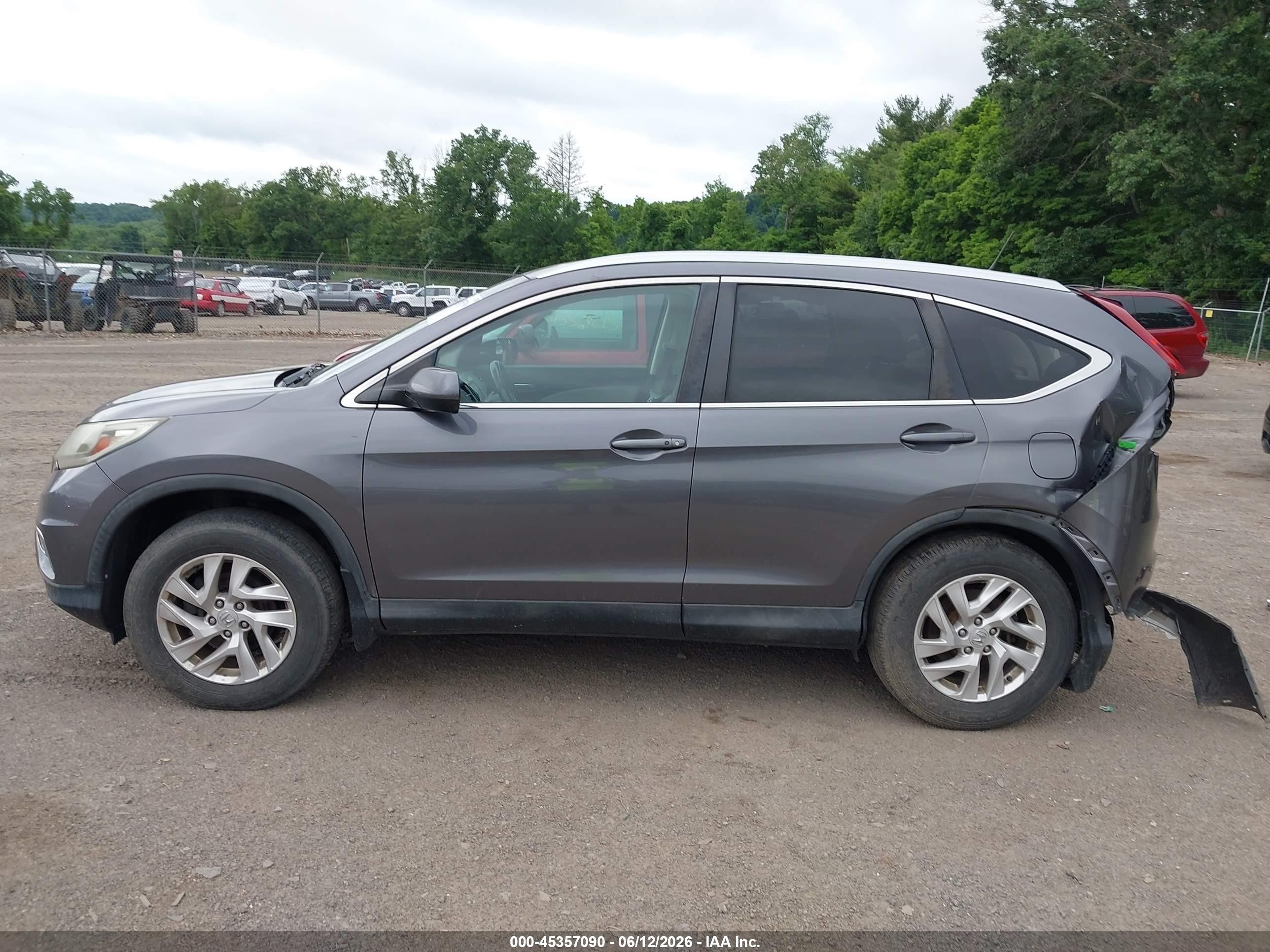 2015 Honda Cr-v Ex-l Серый vin: 2HKRM4H77FH618237