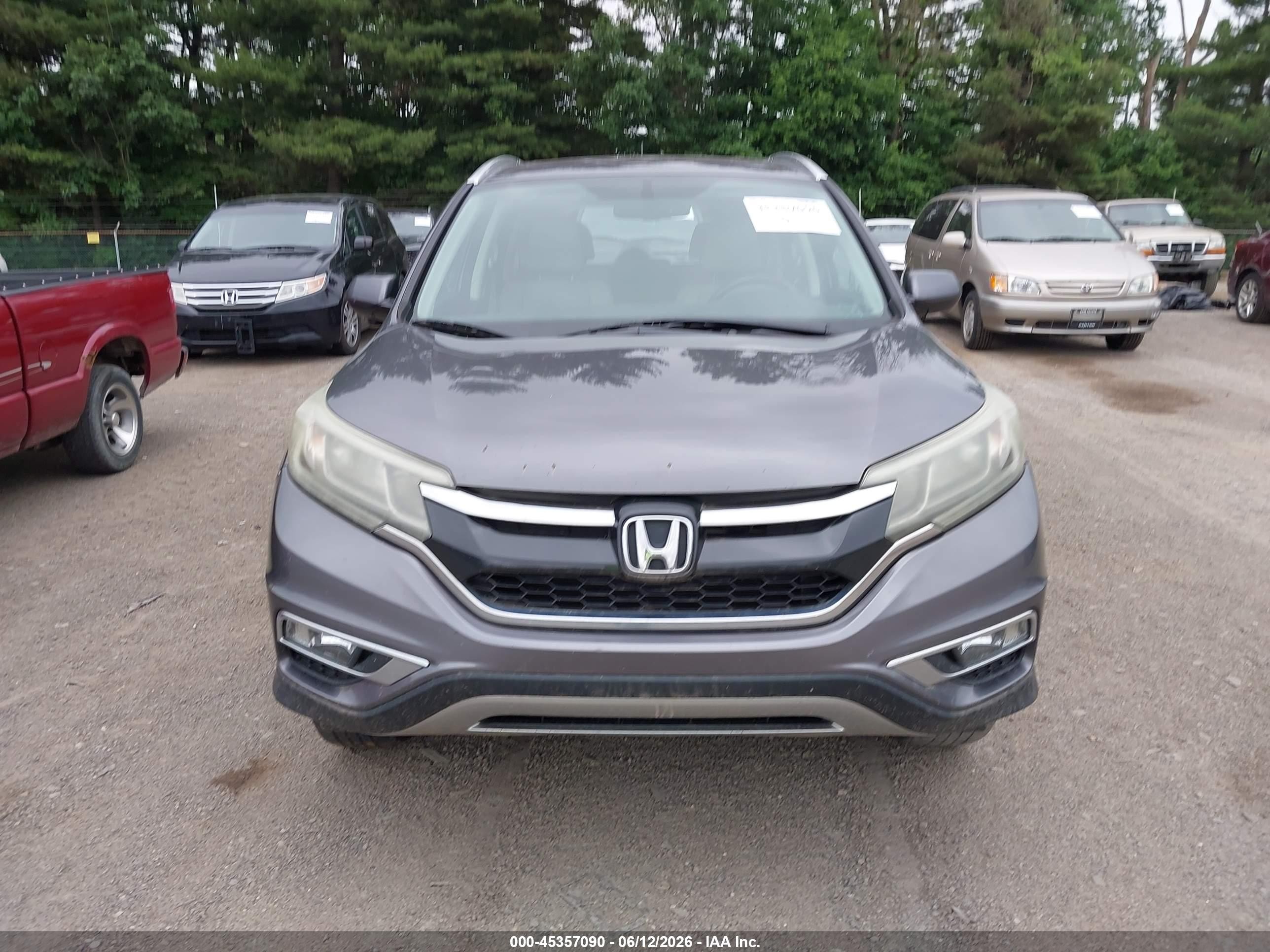 2015 Honda Cr-v Ex-l Серый vin: 2HKRM4H77FH618237