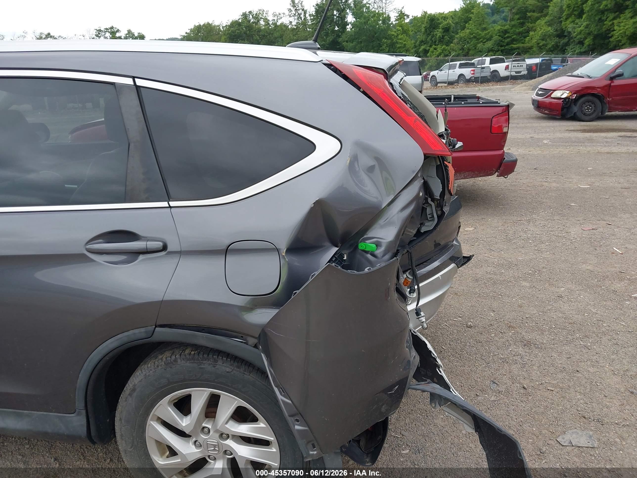 2015 Honda Cr-v Ex-l Серый vin: 2HKRM4H77FH618237