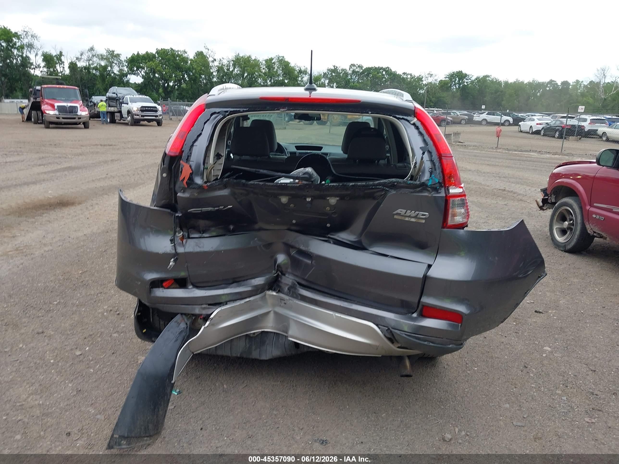 2015 Honda Cr-v Ex-l Серый vin: 2HKRM4H77FH618237