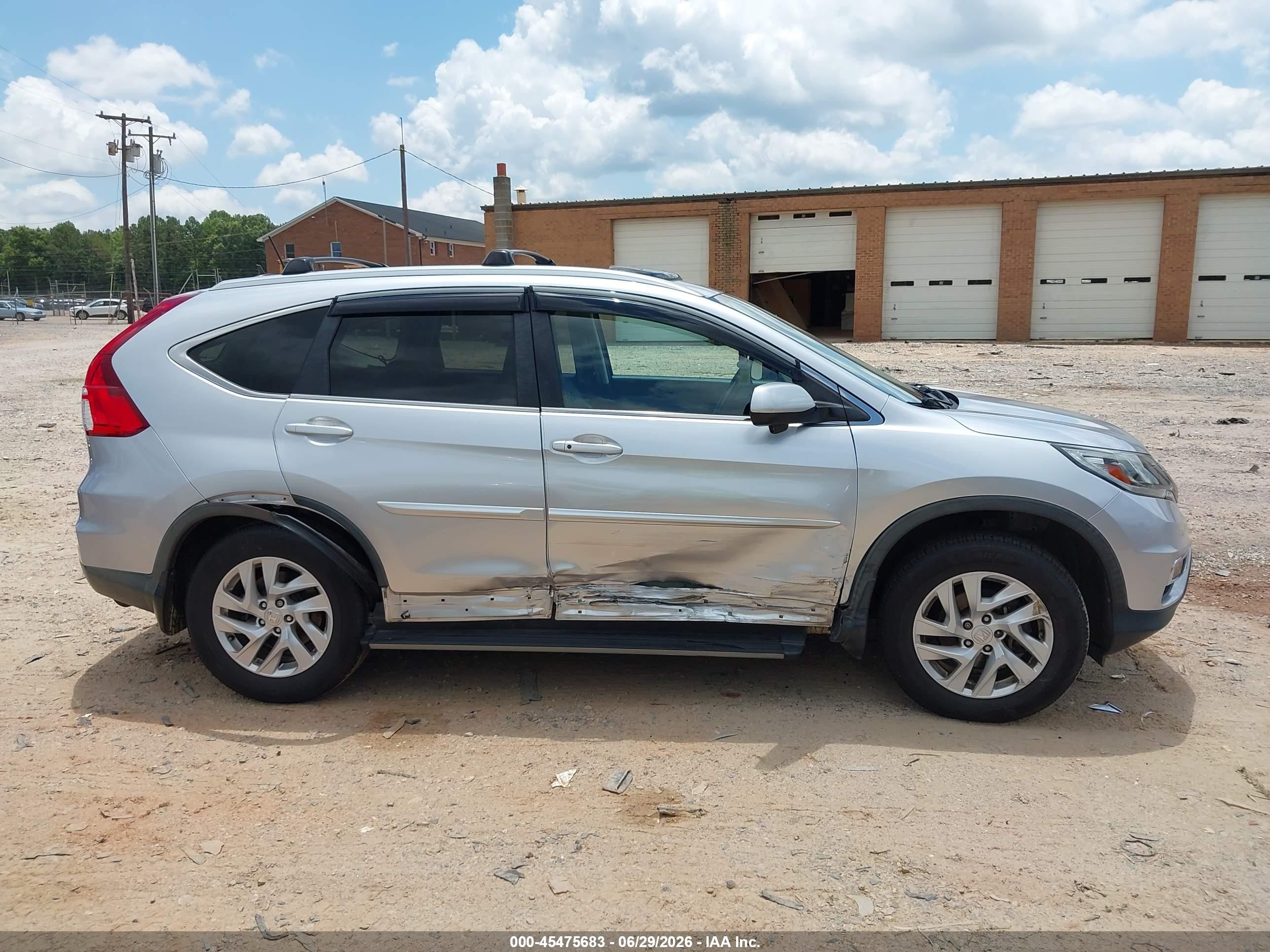 2015 Honda Cr-v Ex-l Silver vin: 2HKRM4H77FH634826