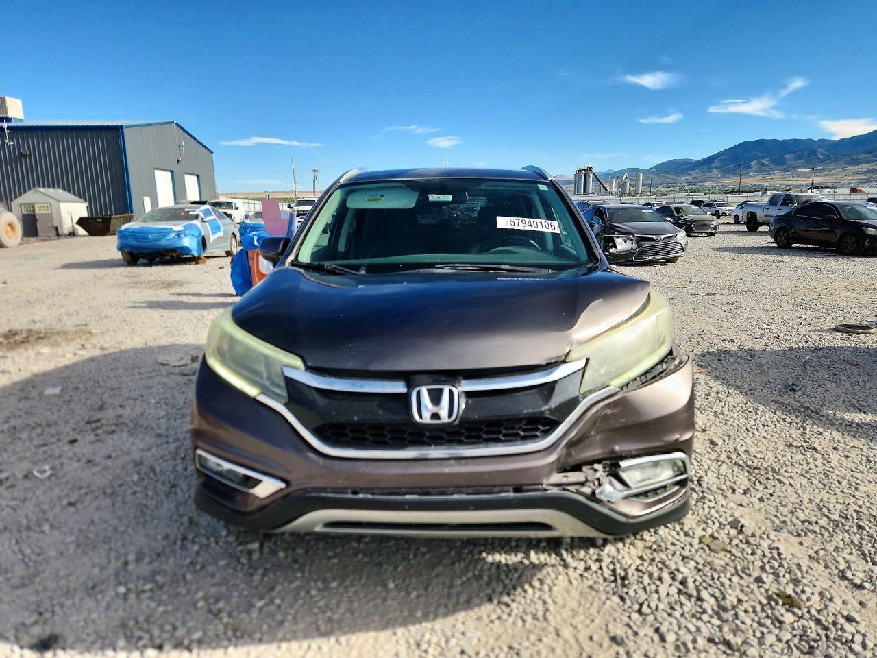 2015 Honda Cr-v Exl Gray vin: 2HKRM4H77FH635684