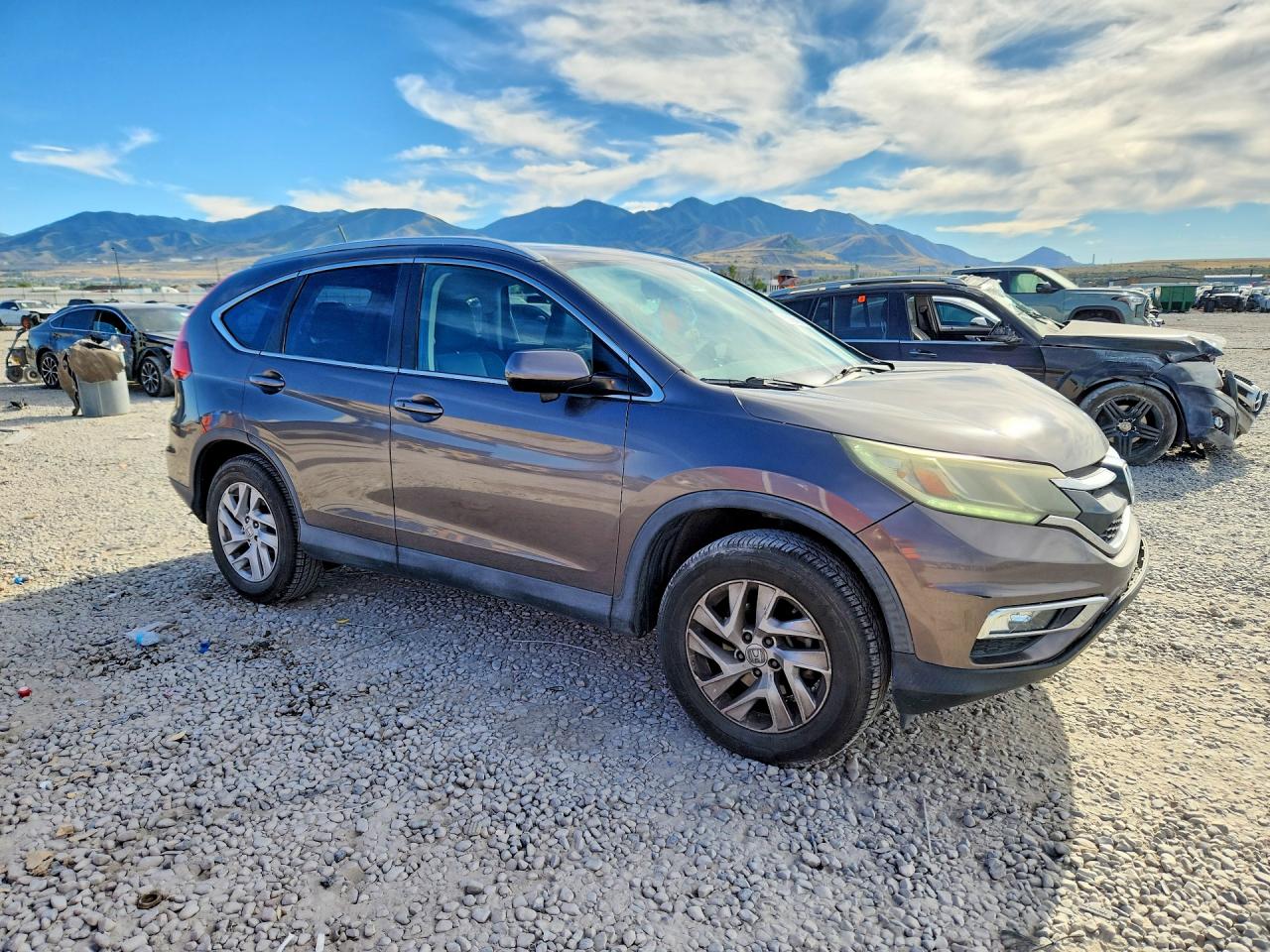 2015 Honda Cr-v Exl Gray vin: 2HKRM4H77FH635684