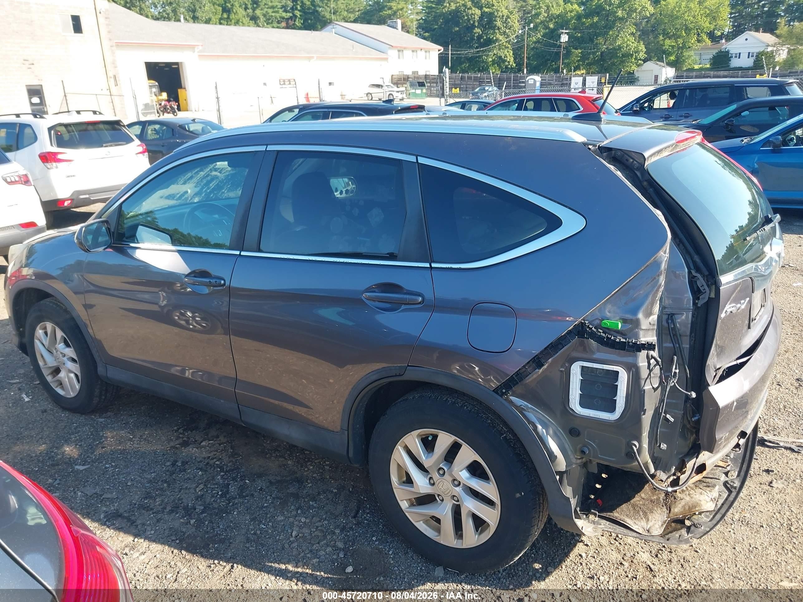2015 Honda Cr-v Ex-l Gray vin: 2HKRM4H77FH636799