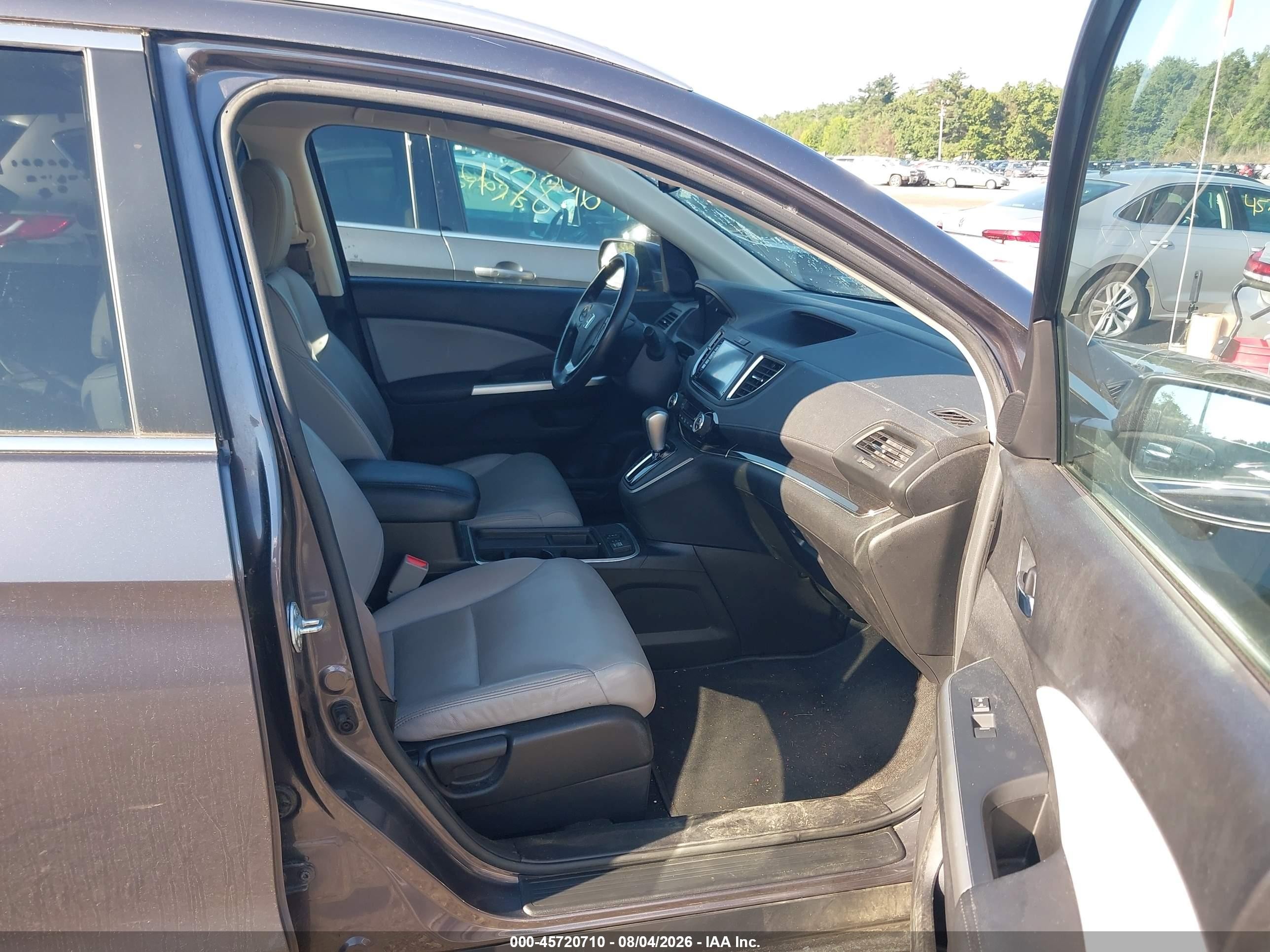 2015 Honda Cr-v Ex-l Gray vin: 2HKRM4H77FH636799
