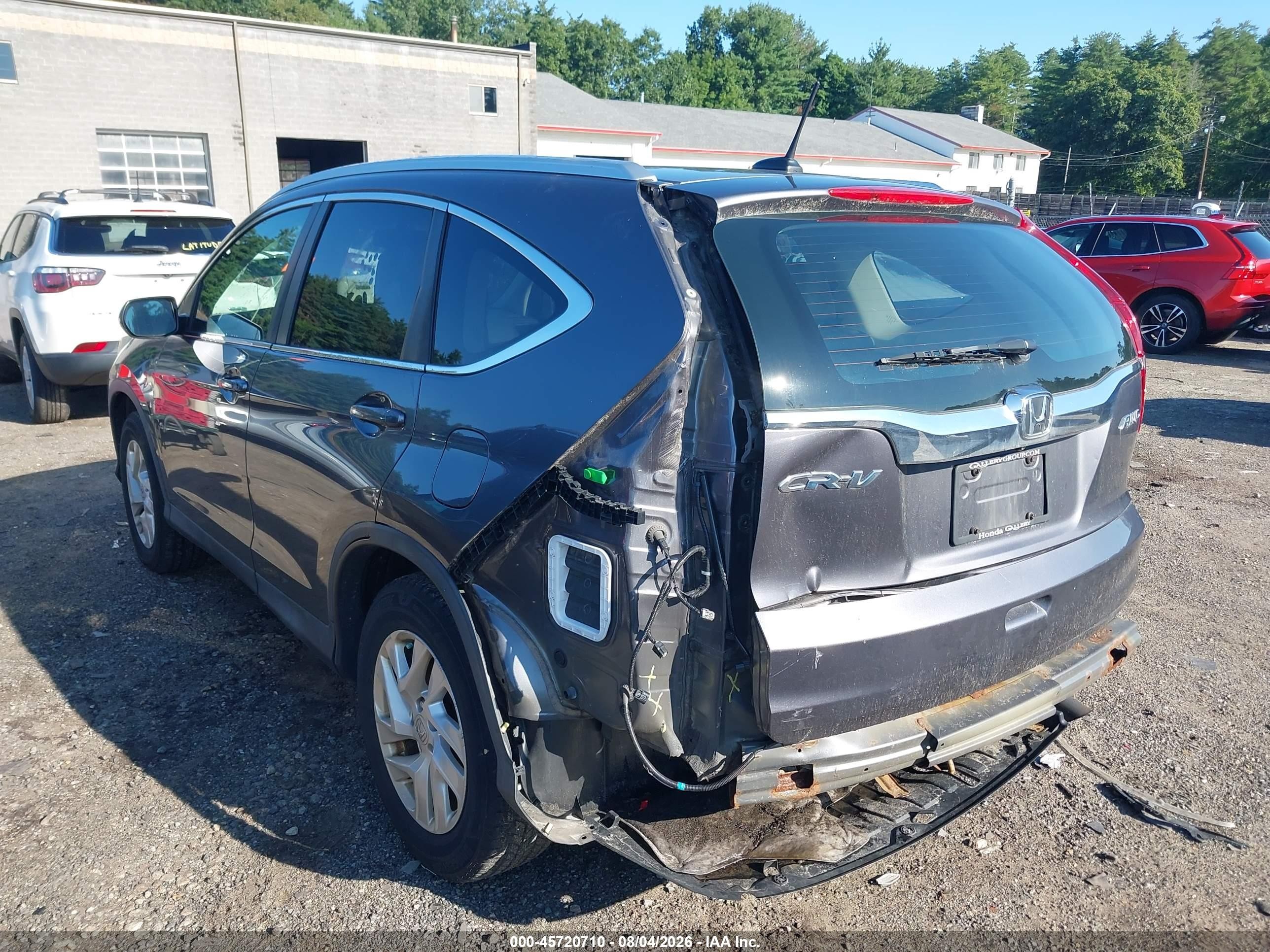 2015 Honda Cr-v Ex-l Gray vin: 2HKRM4H77FH636799