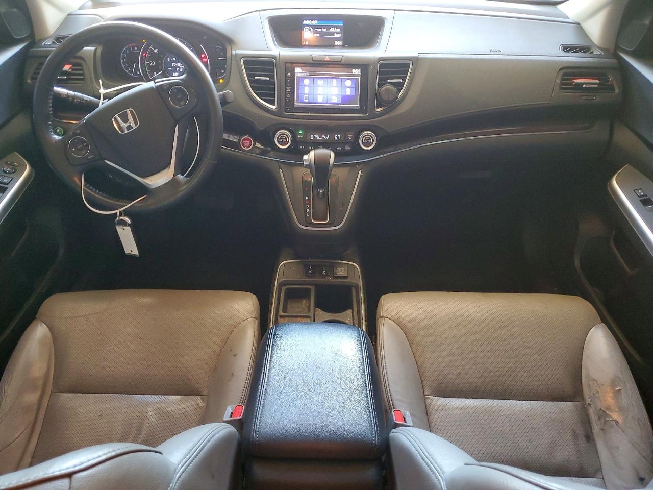 2015 Honda Cr-v Exl Silver vin: 2HKRM4H77FH640058