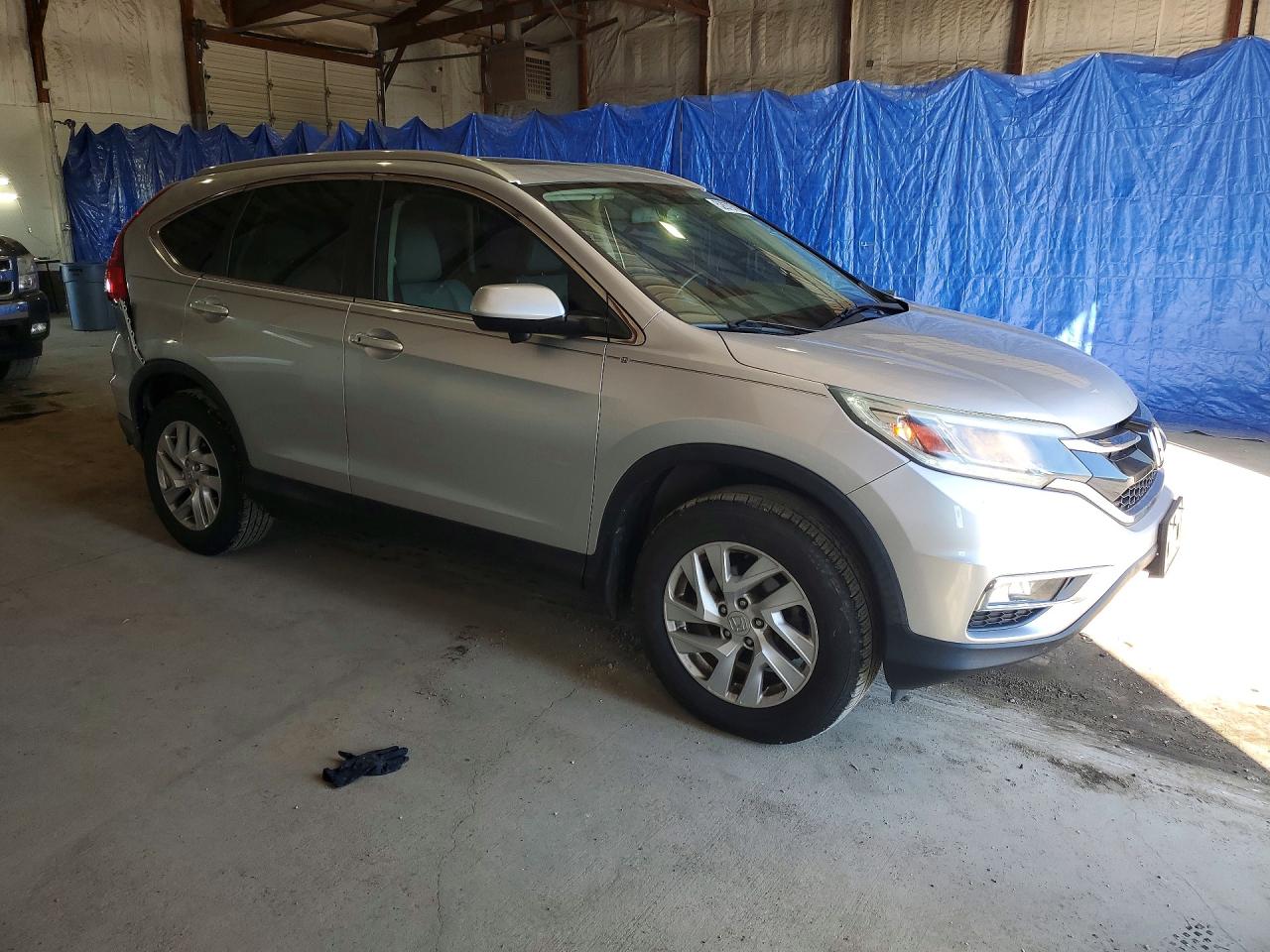 2015 Honda Cr-v Exl Silver vin: 2HKRM4H77FH640058