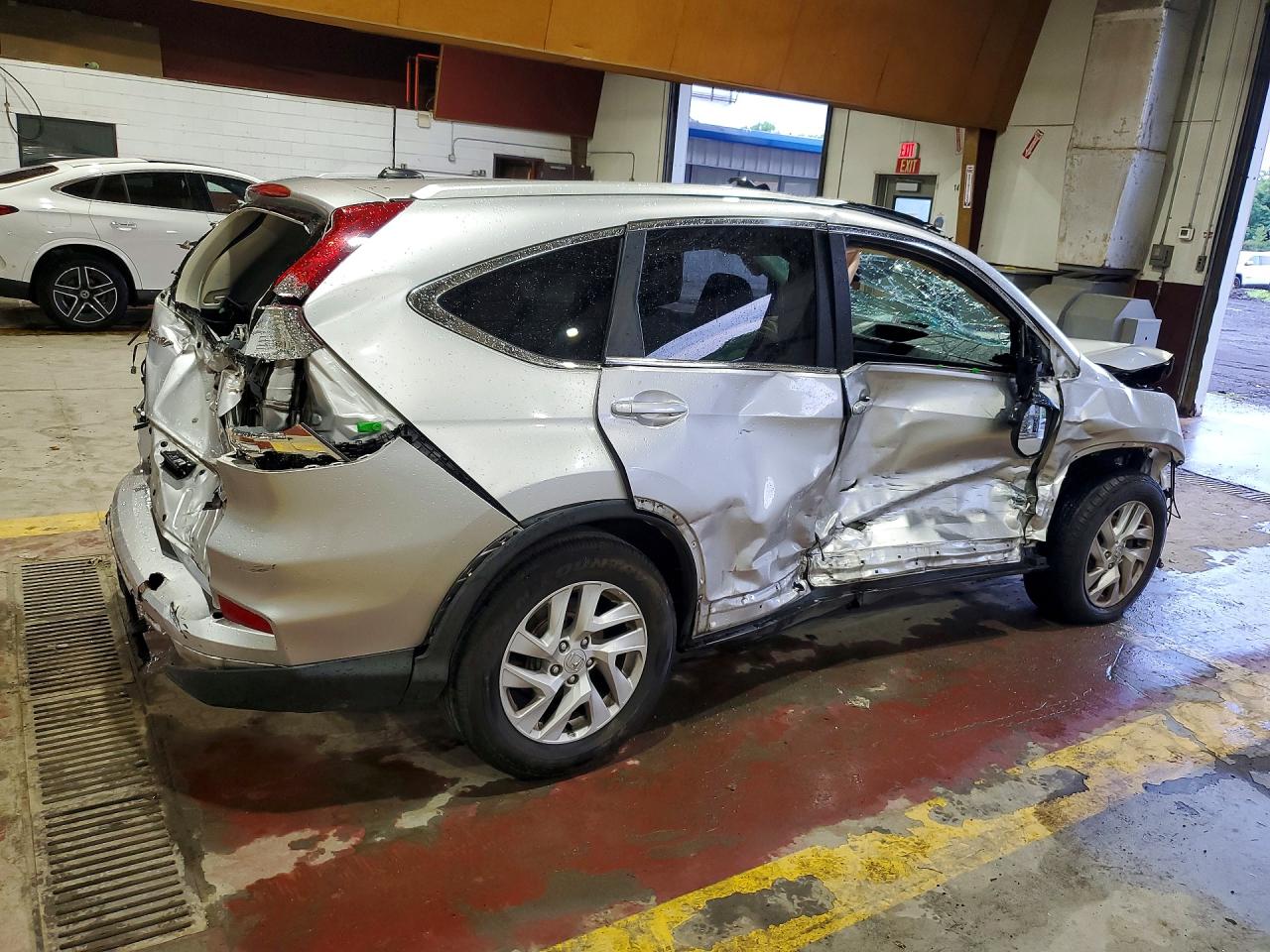 2015 Honda Cr-v Exl Серебряный vin: 2HKRM4H77FH649911