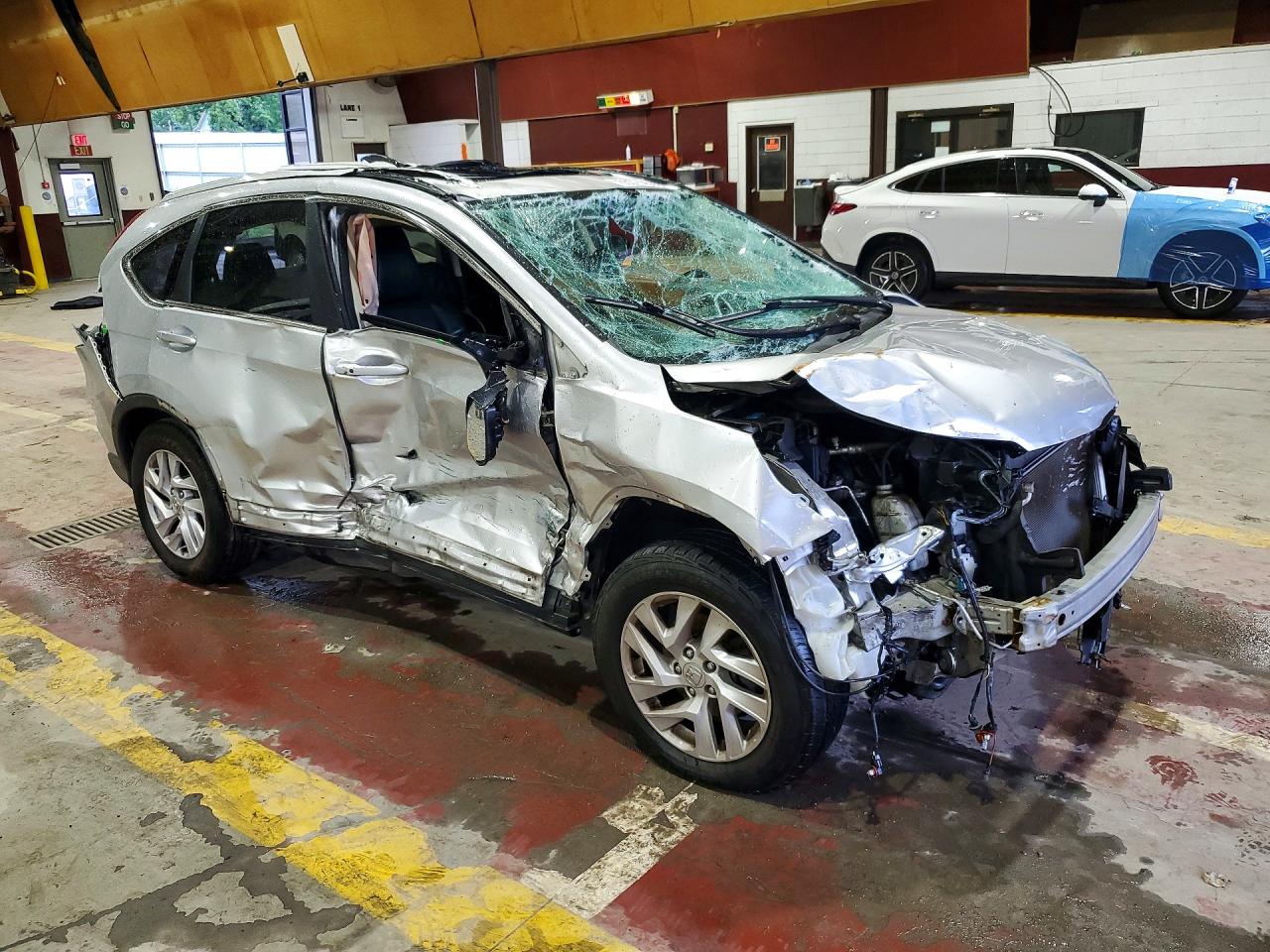 2015 Honda Cr-v Exl Серебряный vin: 2HKRM4H77FH649911