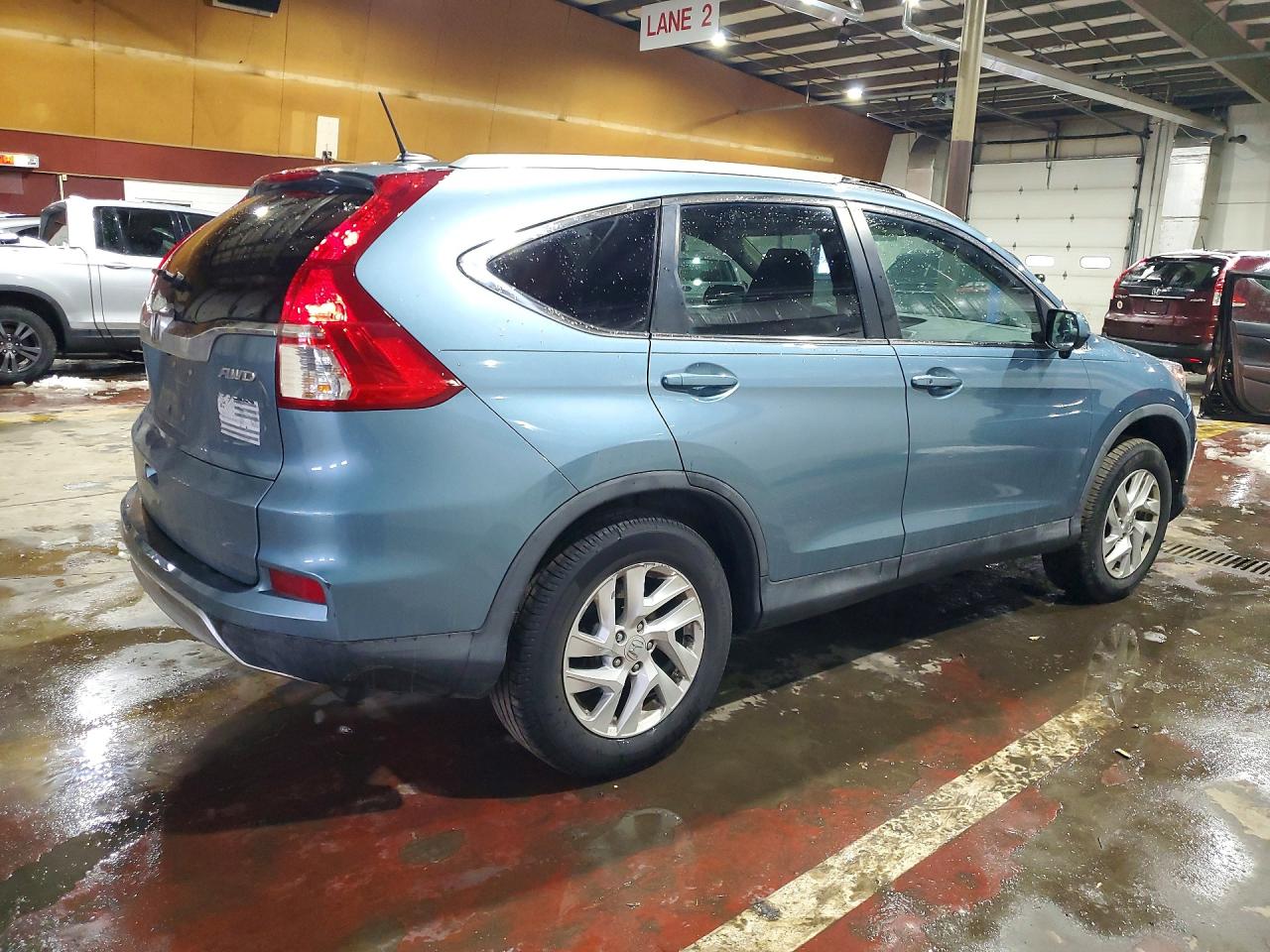 2015 Honda Cr-v Exl Синий vin: 2HKRM4H77FH700792