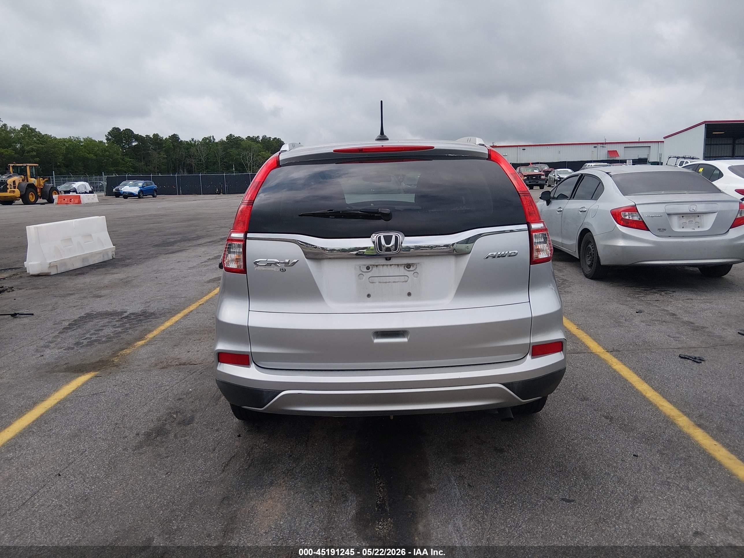 2016 Honda Cr-v Ex-l Серебряный vin: 2HKRM4H77GH601357