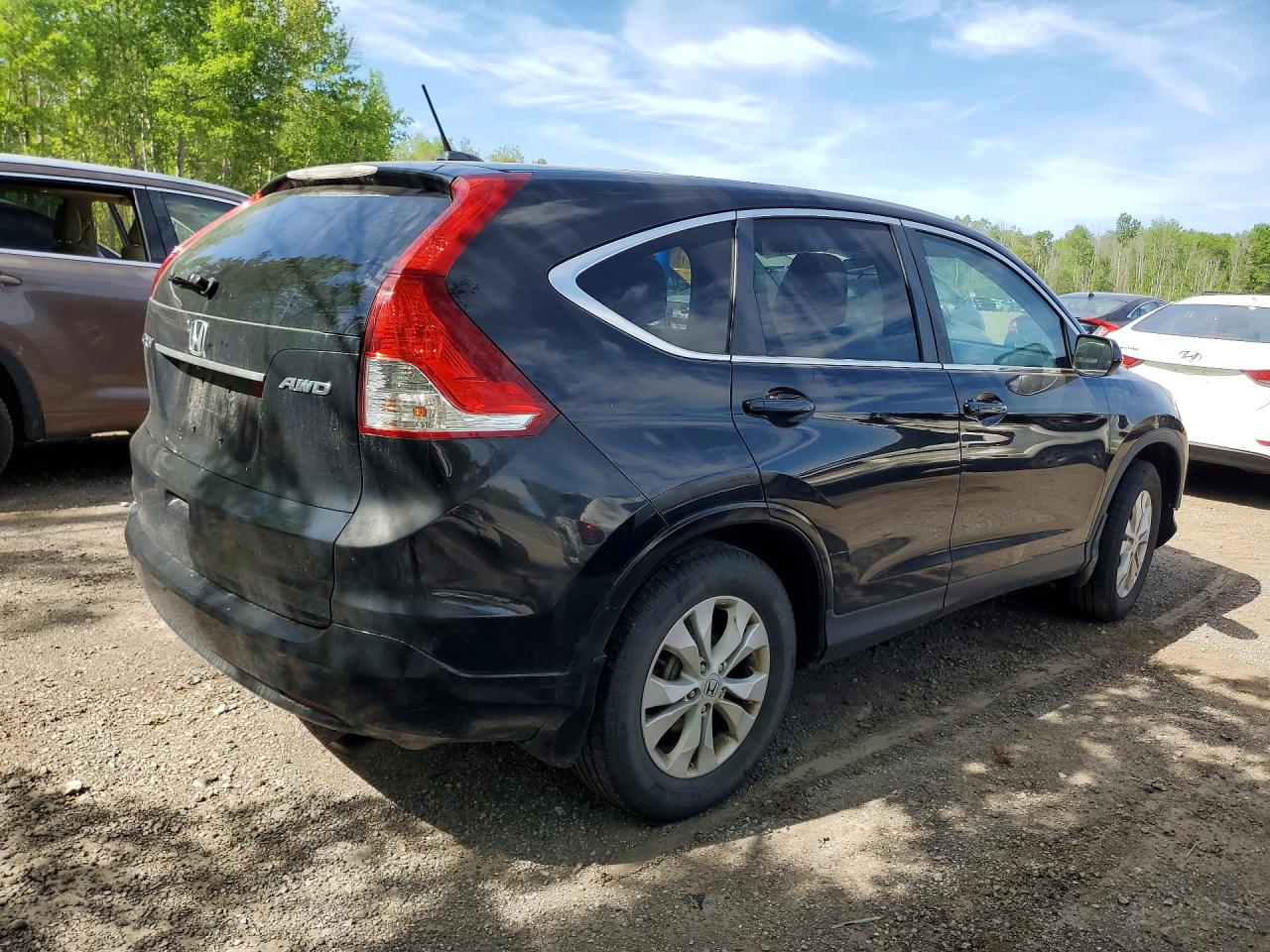 2012 Honda Cr-v Exl Black vin: 2HKRM4H78CH100083