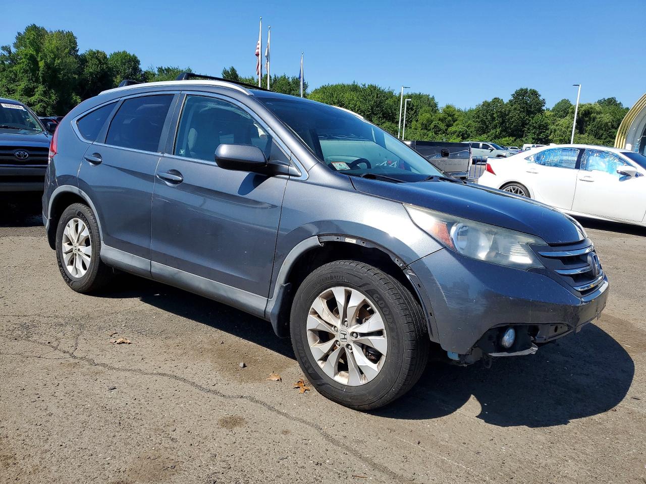 2012 Honda Cr-v Exl Gray vin: 2HKRM4H78CH604875