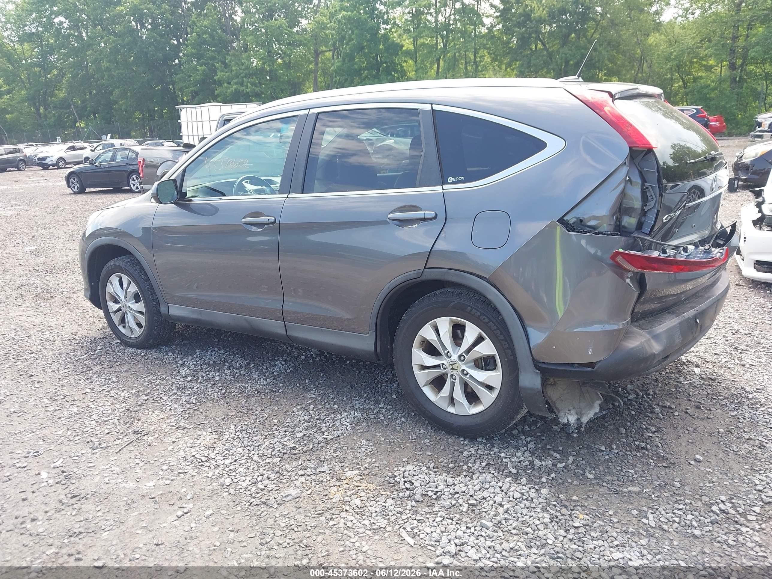 2012 Honda Cr-v Ex-l Pewter vin: 2HKRM4H78CH607730