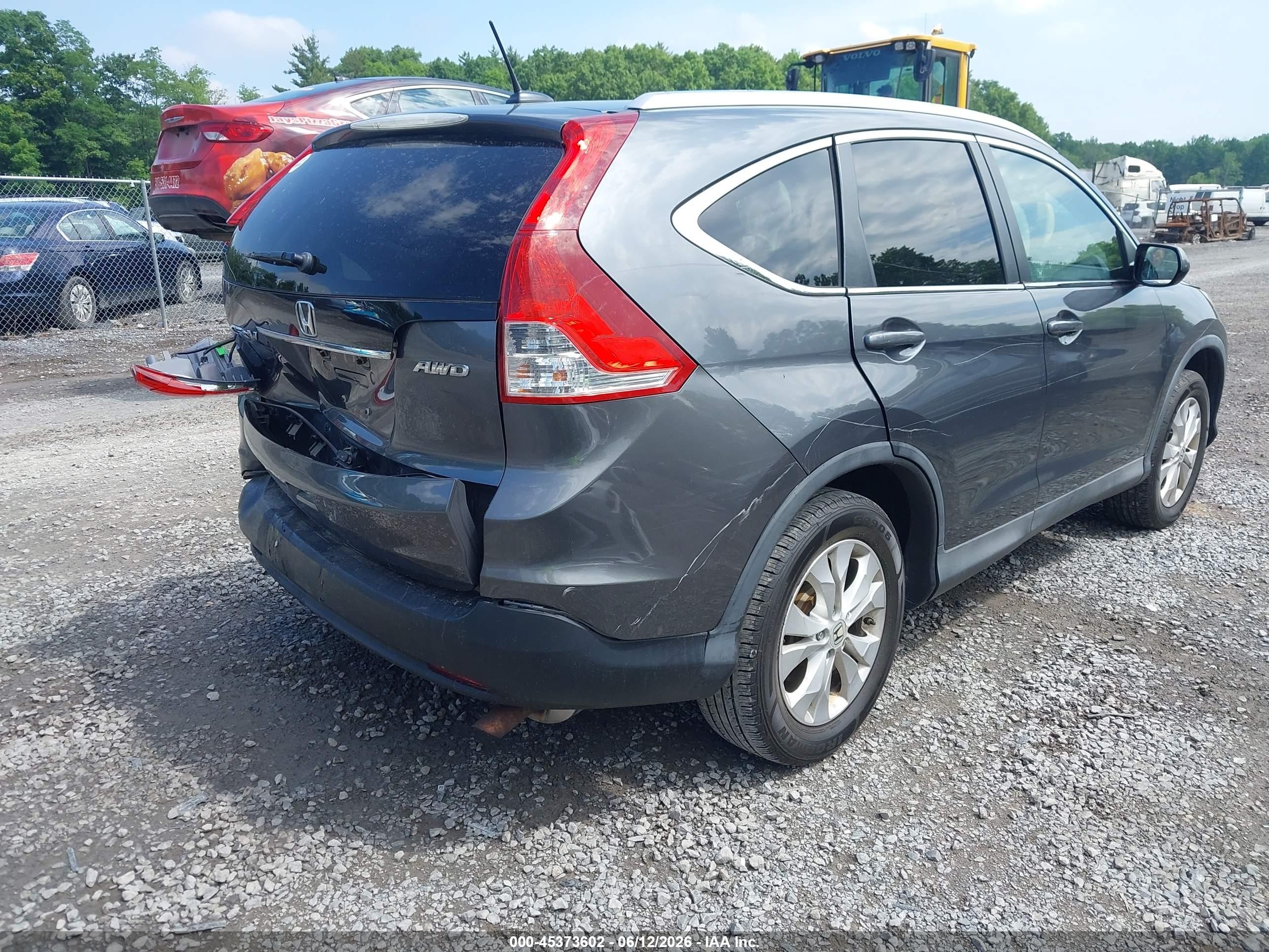 2012 Honda Cr-v Ex-l Pewter vin: 2HKRM4H78CH607730