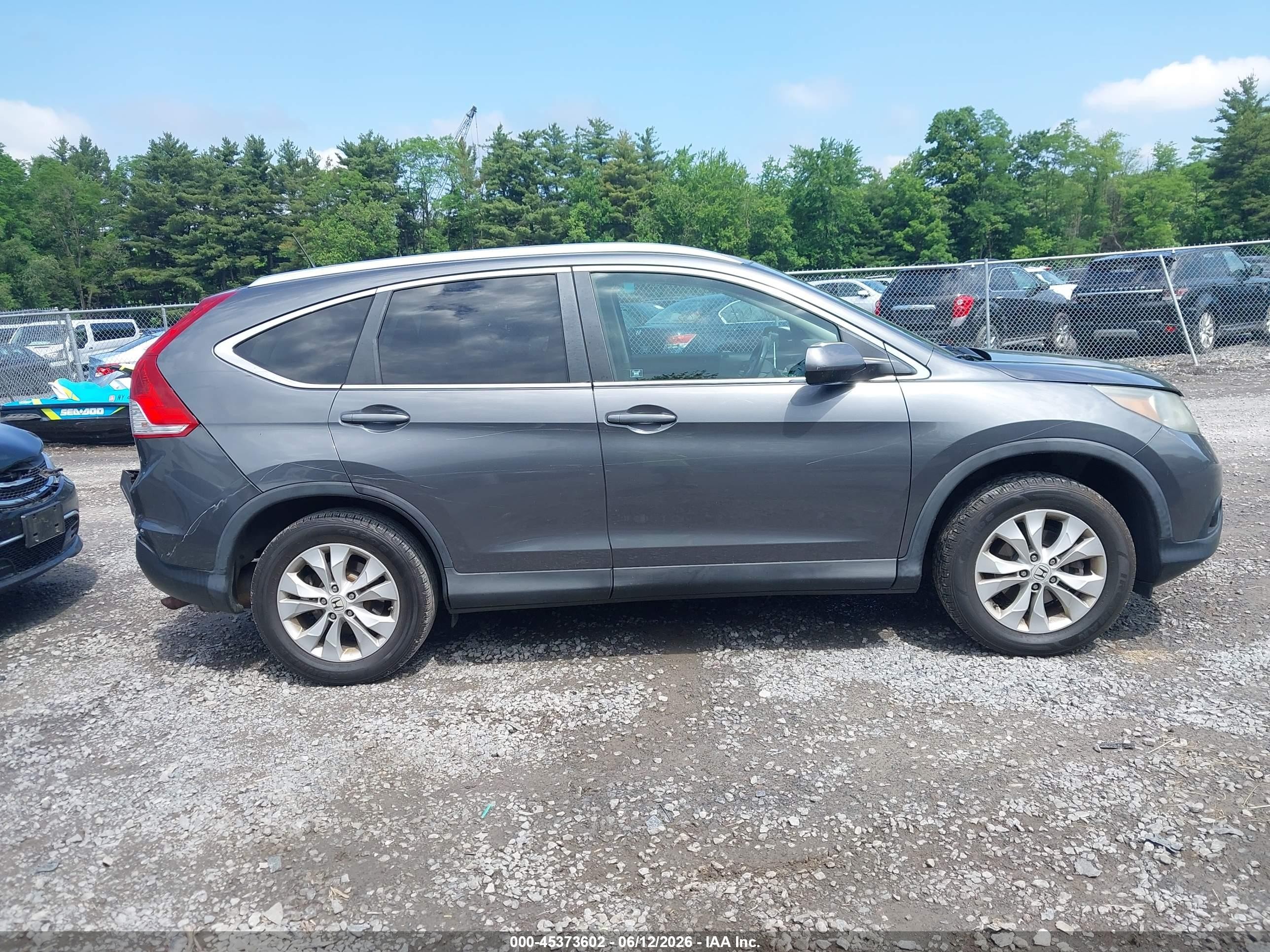 2012 Honda Cr-v Ex-l Pewter vin: 2HKRM4H78CH607730