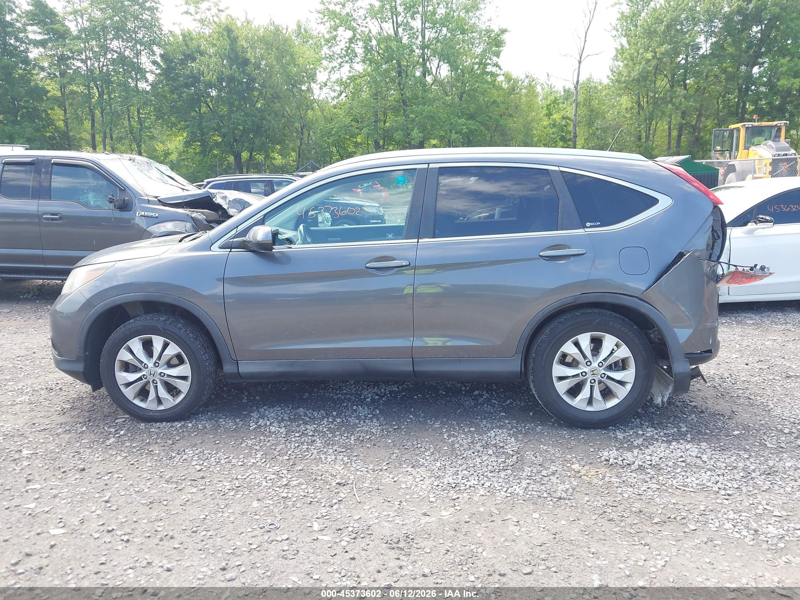 2012 Honda Cr-v Ex-l Pewter vin: 2HKRM4H78CH607730