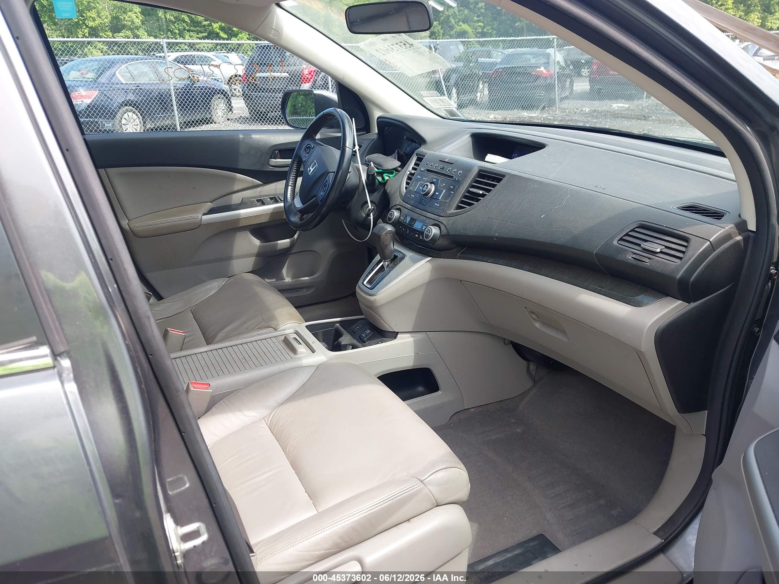 2012 Honda Cr-v Ex-l Pewter vin: 2HKRM4H78CH607730
