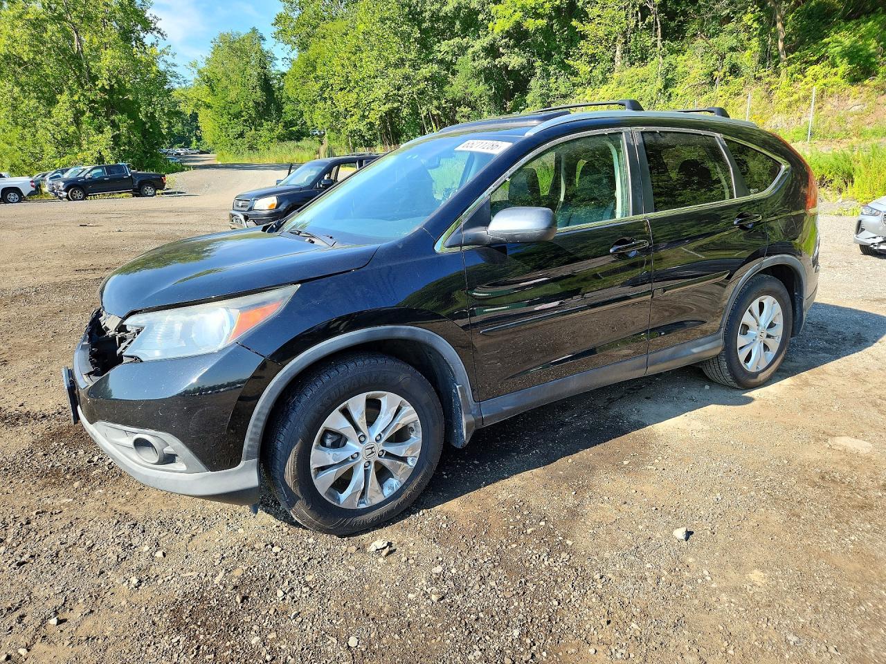 2012 Honda Cr-v Exl Black vin: 2HKRM4H78CH615942