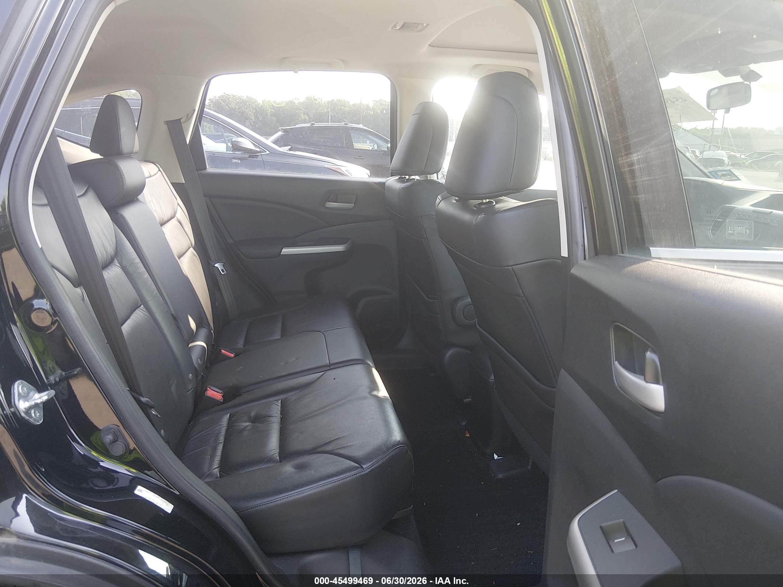 2012 Honda Cr-v Ex-l Black vin: 2HKRM4H78CH624236