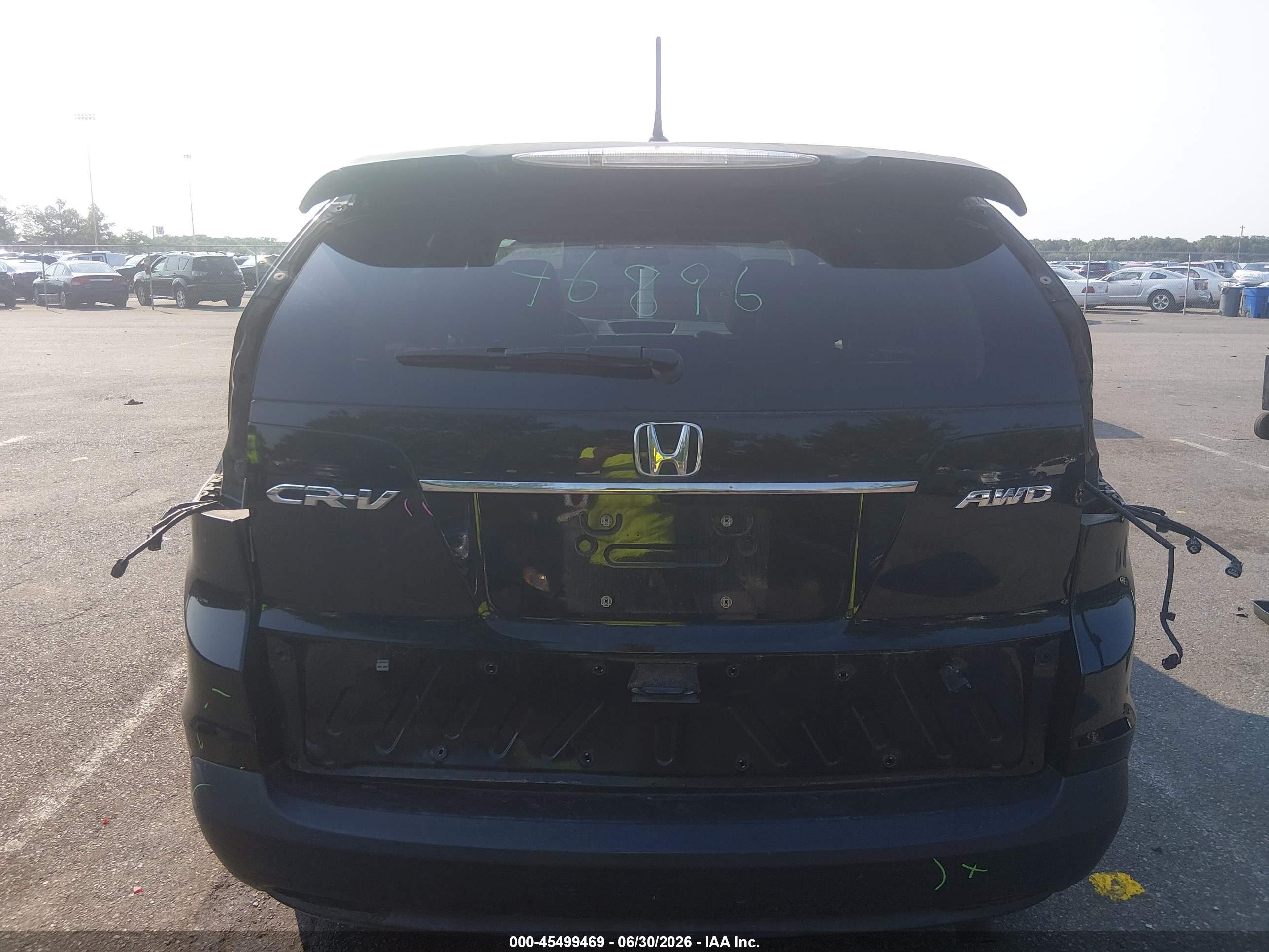 2012 Honda Cr-v Ex-l Black vin: 2HKRM4H78CH624236