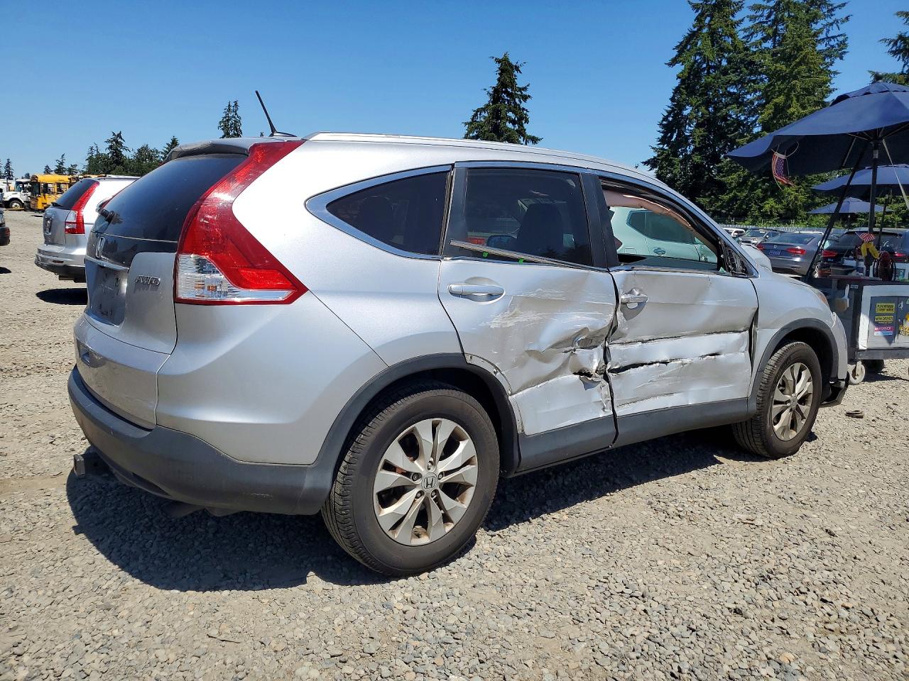 2013 Honda Cr-v Exl Silver vin: 2HKRM4H78DH609169