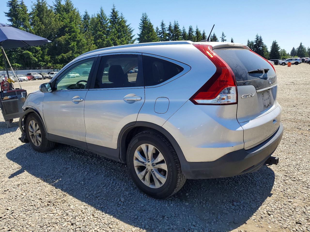 2013 Honda Cr-v Exl Silver vin: 2HKRM4H78DH609169