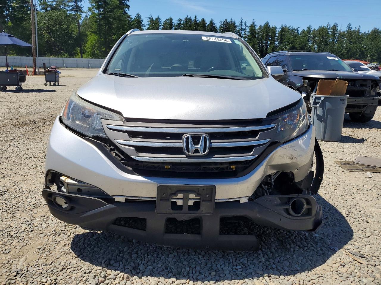2013 Honda Cr-v Exl Silver vin: 2HKRM4H78DH609169